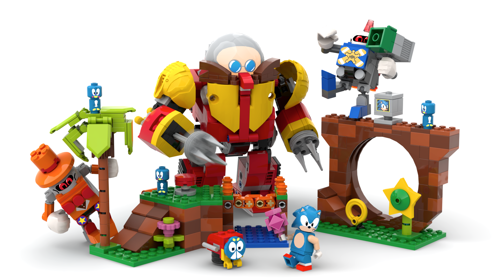  LEGO Ideas Minifigure - Sonic The Hedgehog with