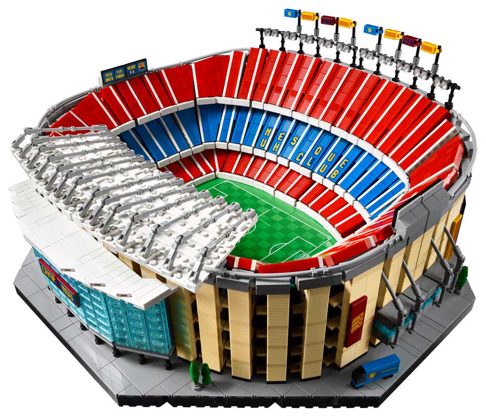 Take to the pitch of the iconic Camp Nou stadium with the LEGO Group ...