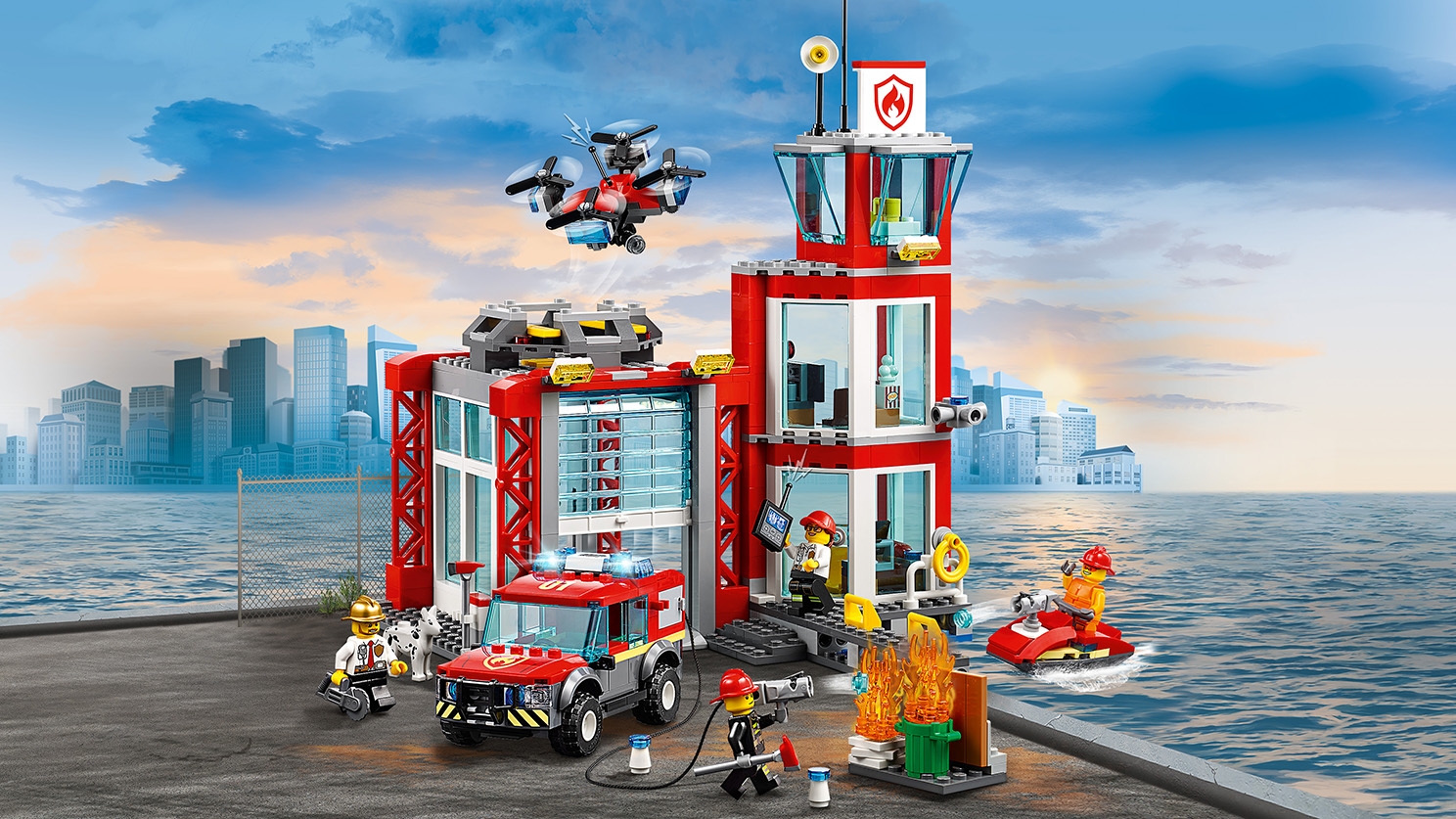 krassen adelaar gewicht Brandweerkazerne 60215 - LEGO® City sets - LEGO.com voor kinderen