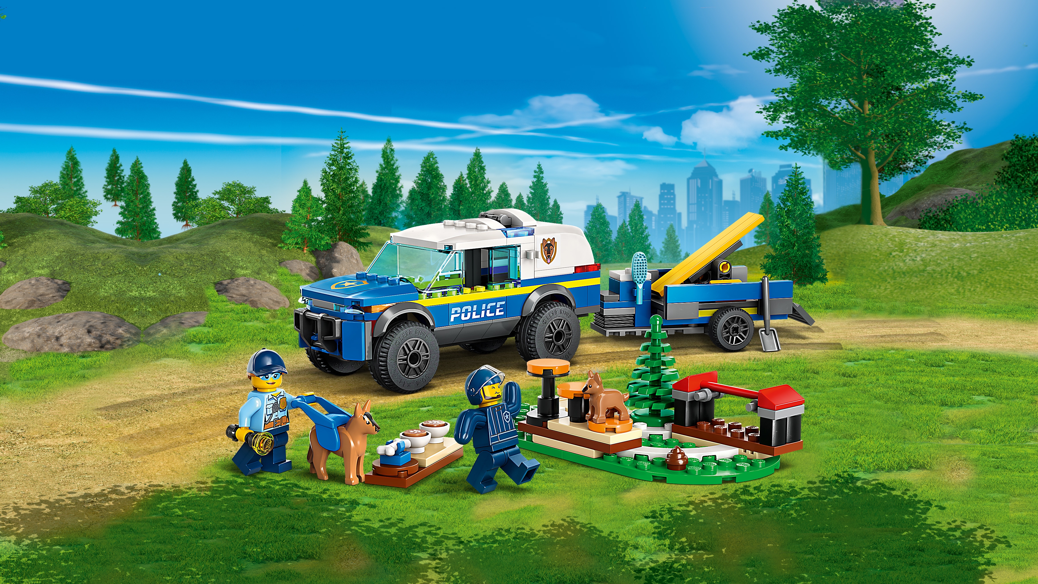 Lego CIty Entrenamiento Móvil para Perros Policía