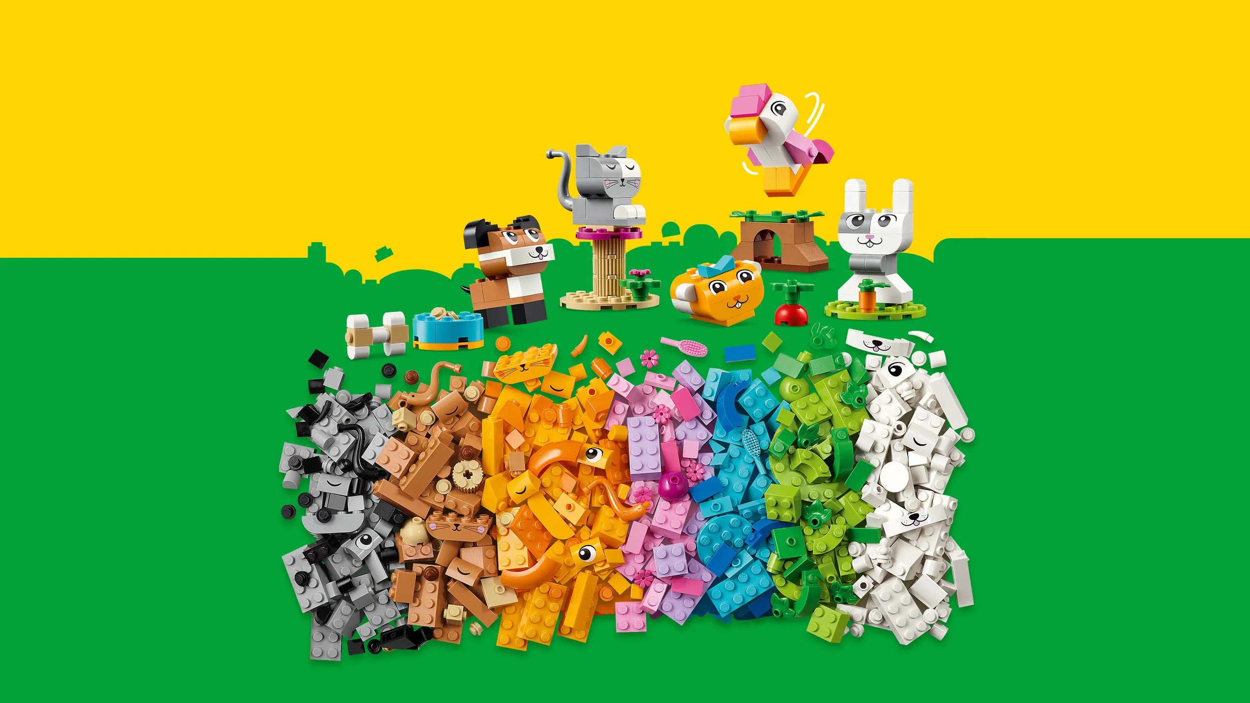 LEGO Classic Scatola Mattoncini Creativi Media, Contenitore con Idee  Creative per Costruire Animali, Fiori, Macchina, Treno e Aereo Giocattolo,  10696 – Giochi e Prodotti per l'Età Evolutiva