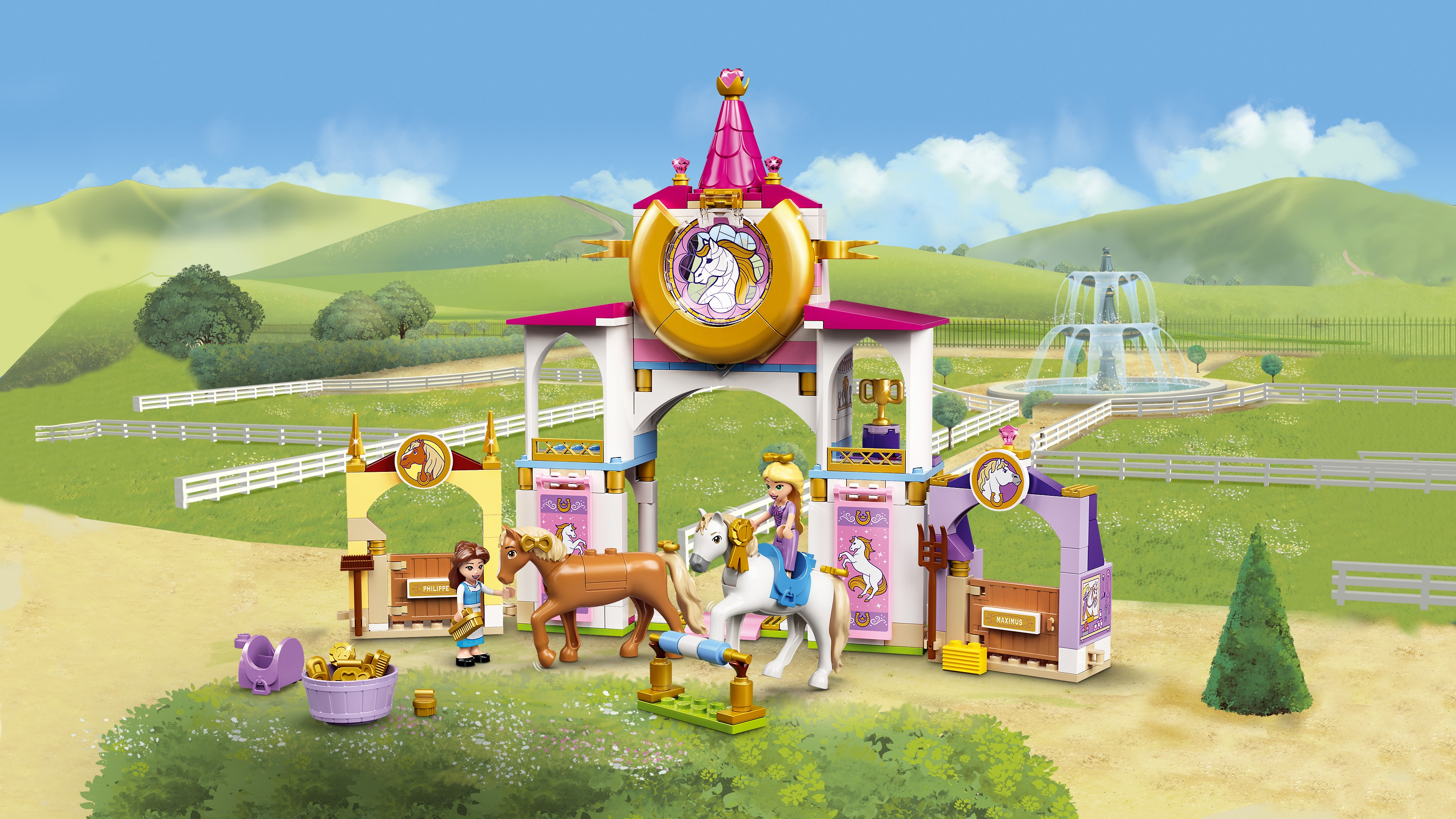 Rapunsels og Sets - barn LEGO® prinsessestall Belle Disney for 43195 | LEGO.com -