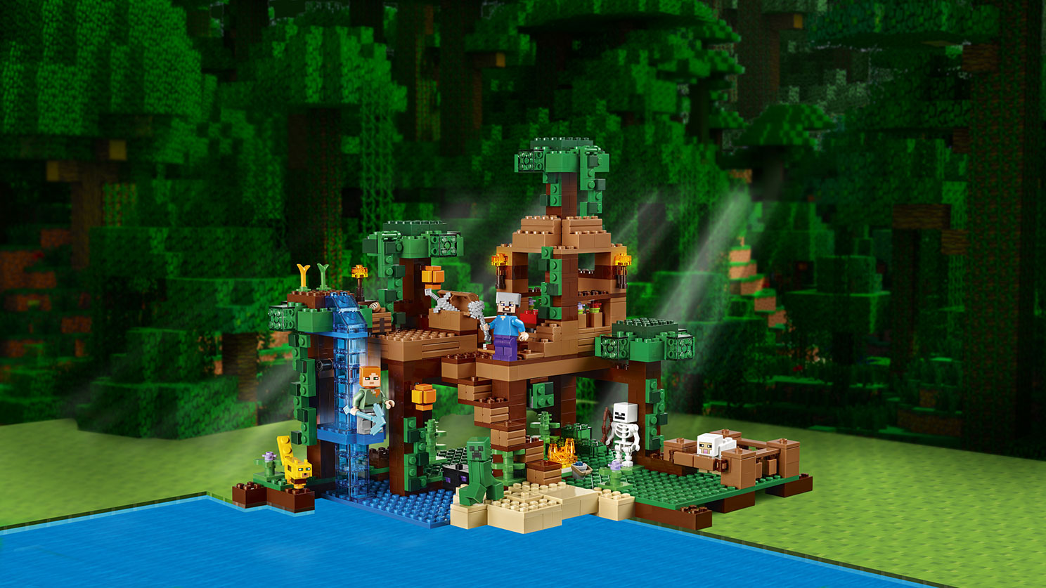 The Jungle Tree House Lego Minecraft Sets Lego Com For Kids