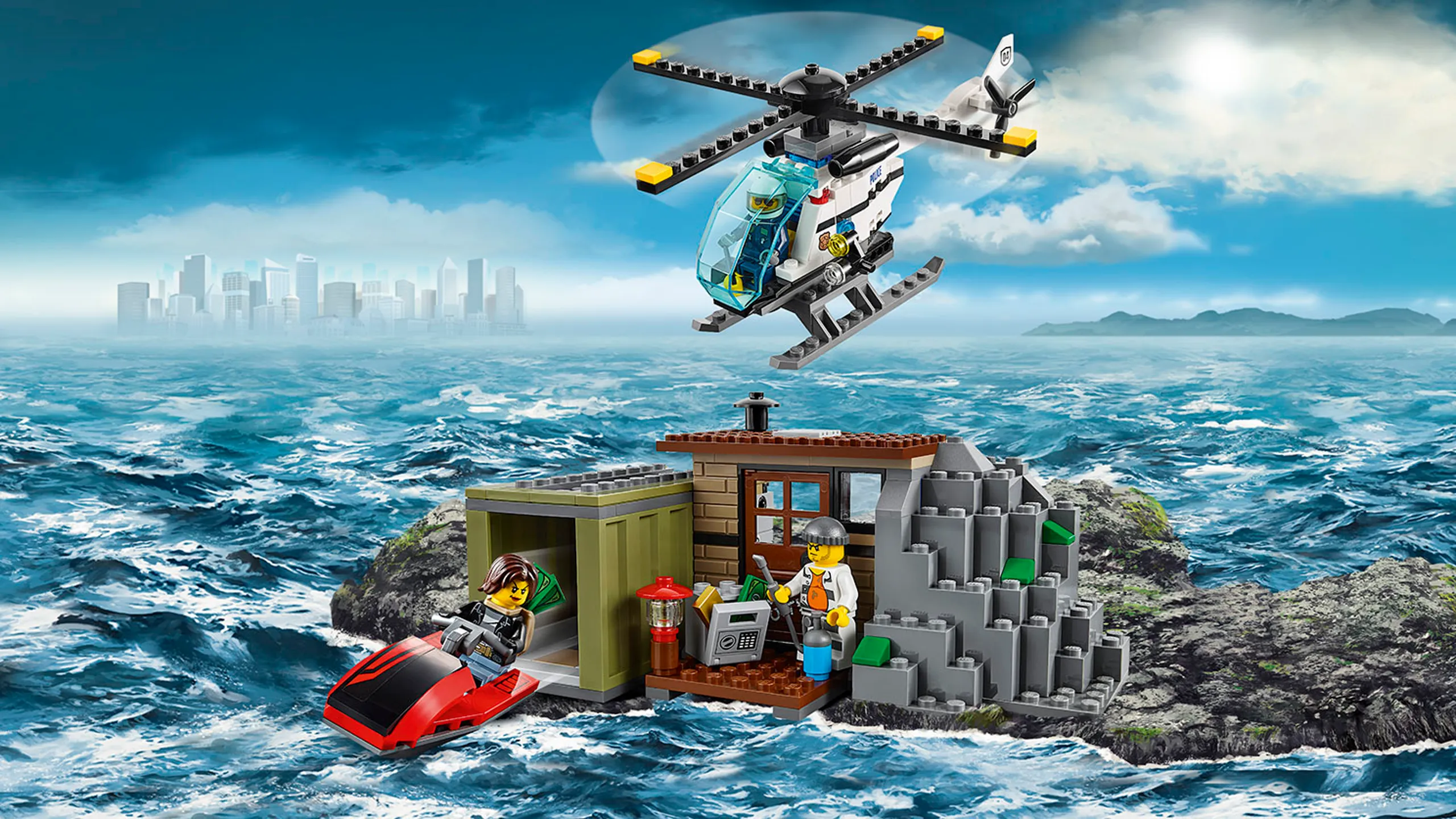 LEGO City: kryjówka minifigurek złodziejaszków — Wyspa rabusiów 60131