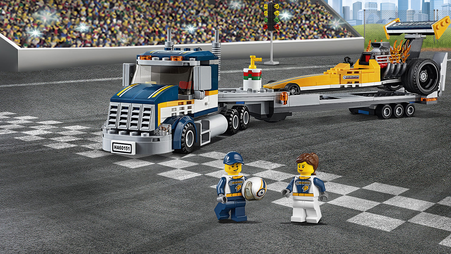 Dragster Transporter 60151 - LEGO® City Sets for kids