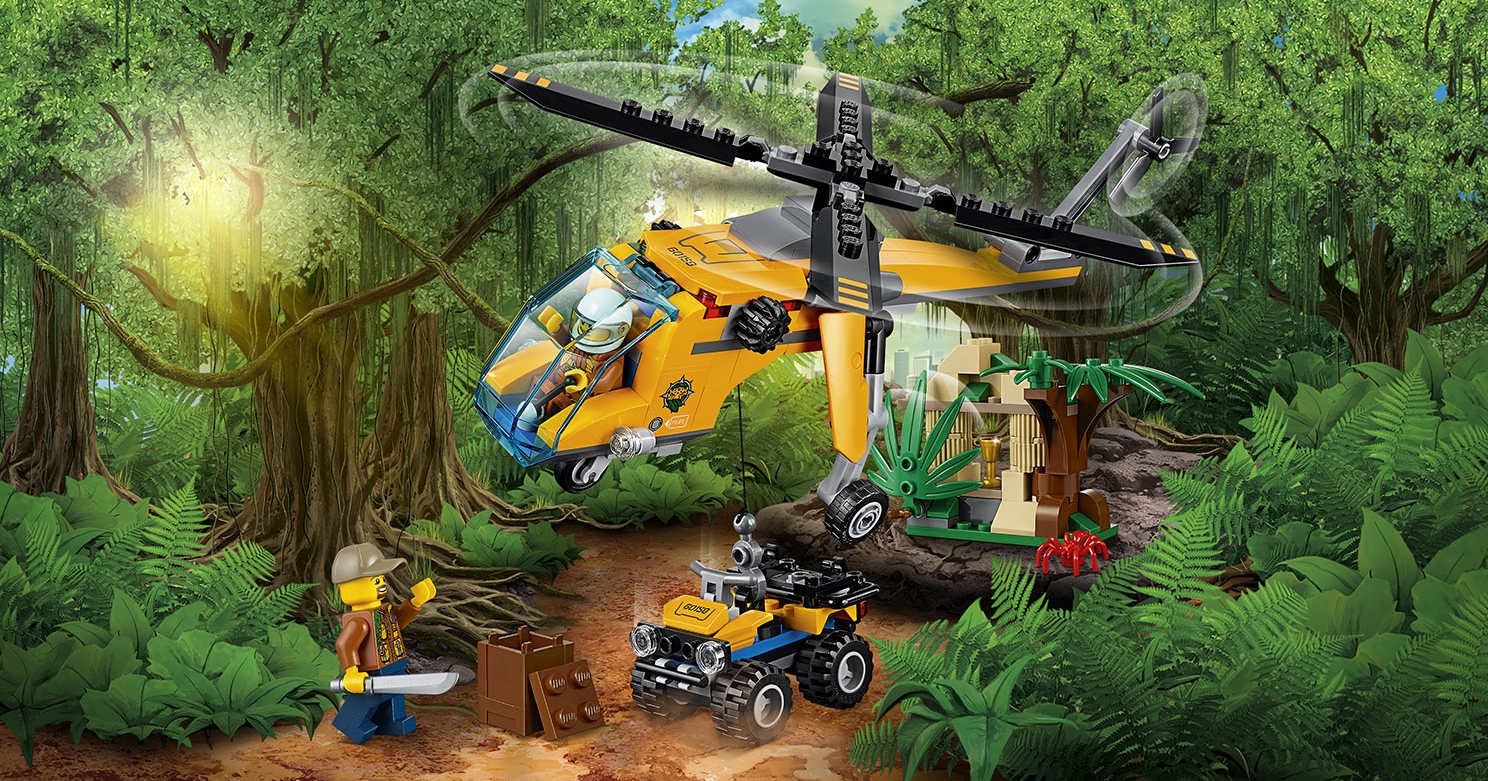 LEGO City 60158 Jungle Hélicoptère De Transport 6-12 Ans