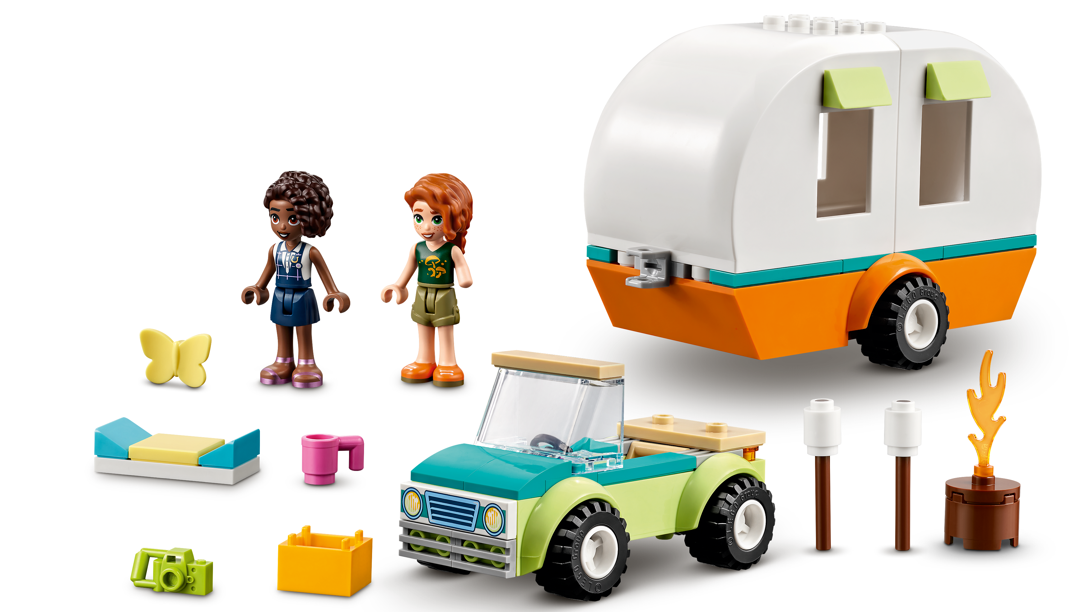 LEGO Friends 41726 Vacanza in Campeggio, Camper Giocattolo e Macchina,  Giochi per Bambina e Bambino 4+ Anni, Idea Regalo - LEGO - LEGO Friends -  Edifici e architettura - Giocattoli