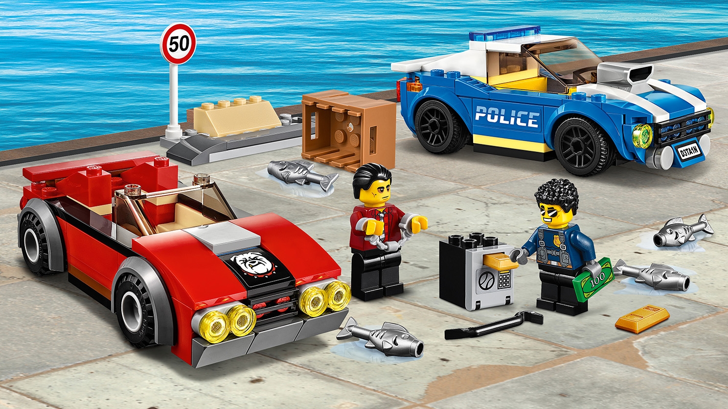 ポリス ハイウェイの逮捕劇 レゴ シティ セット Lego Comキッズ