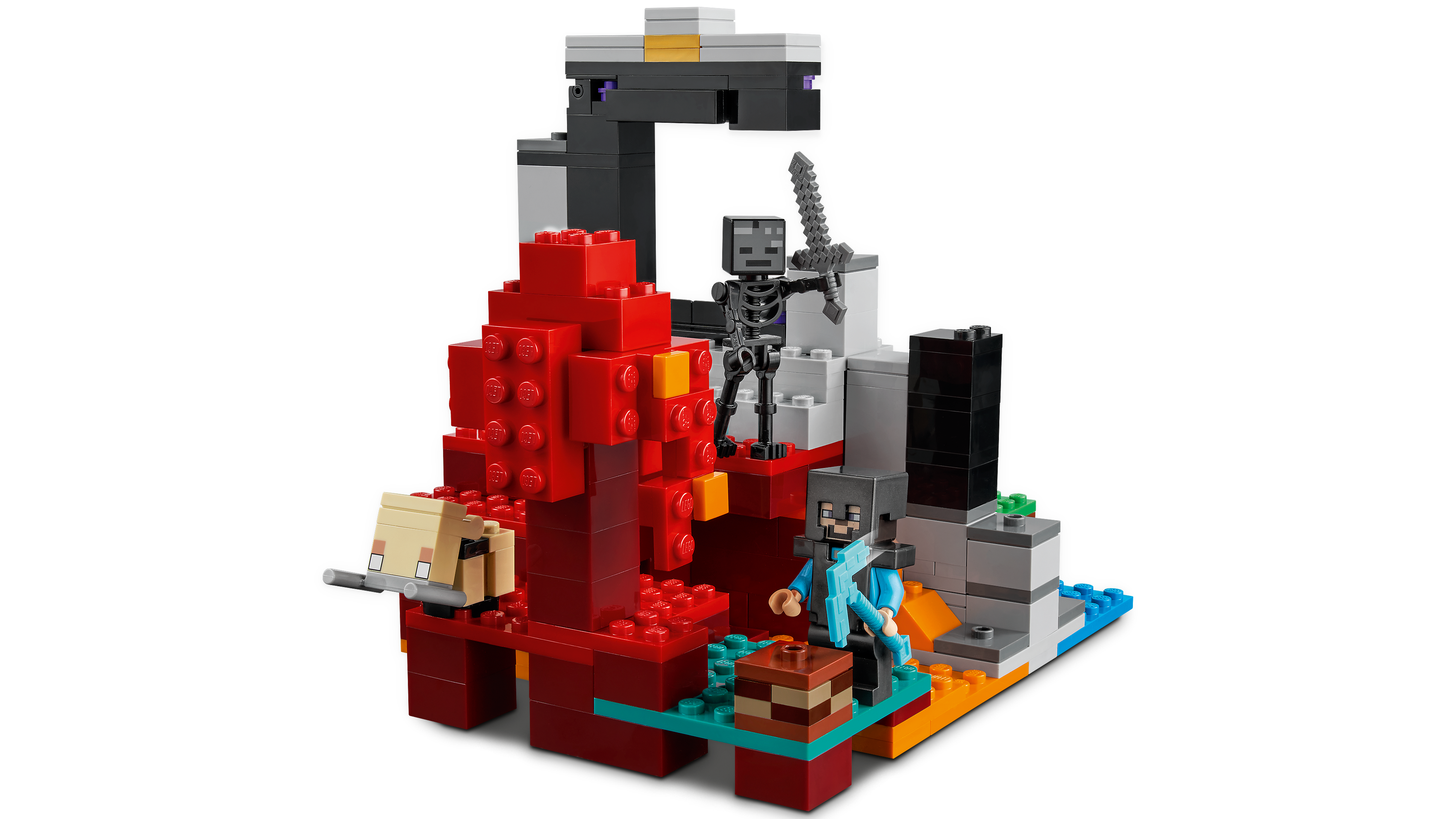 荒廃したポータル レゴ マインクラフト セット Lego Comキッズ