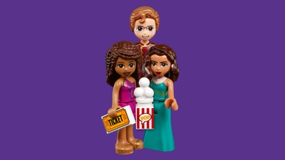 Lego friends 41448 le cinéma de heartlake city avec support téléphone jeu  créatif pour fille et garçon de 7 ans et plus - La Poste