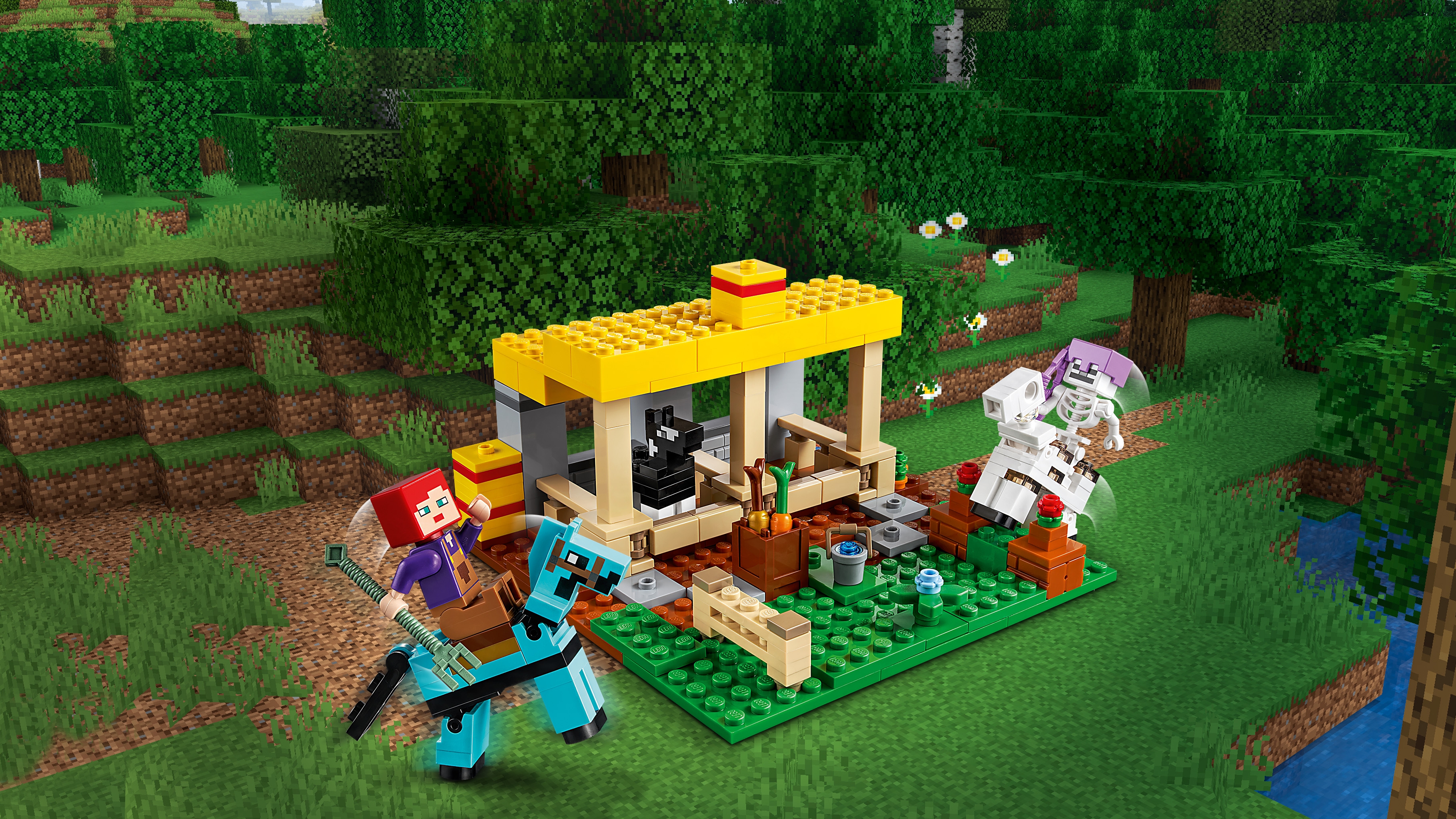 馬小屋 21171 - レゴ®マインクラフト セット - LEGO.comキッズ