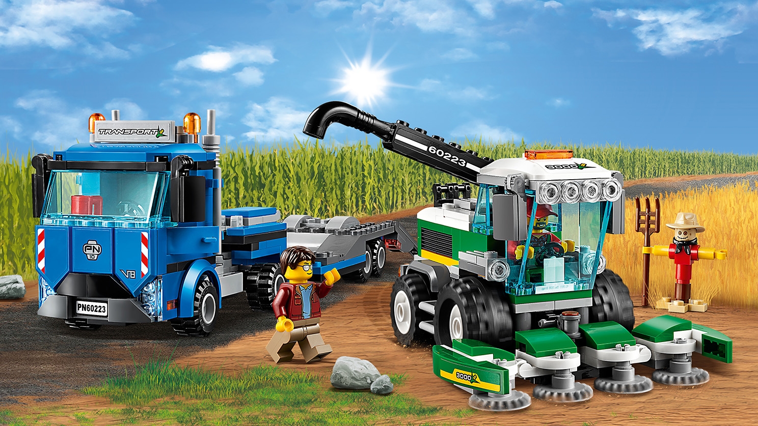 収穫トラクターと輸送車 60223 - レゴ®シティ セット - LEGO.comキッズ