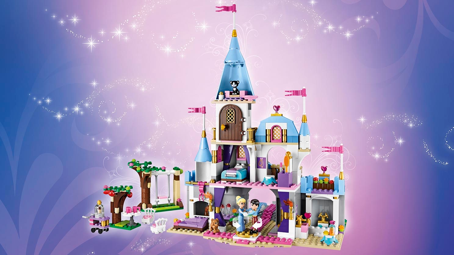 Askepots romantiske slot - LEGO® Disney sæt - LEGO.com for børn