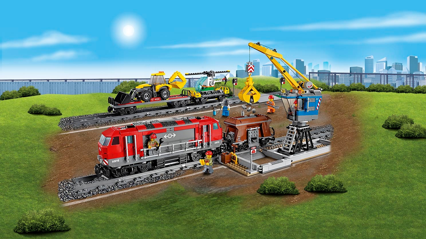 LEGO] シティ パワフル貨物列車 60098-