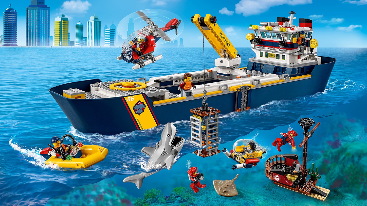 海底勘探船 Lego City 套裝 供小朋友使用的lego Com Hk