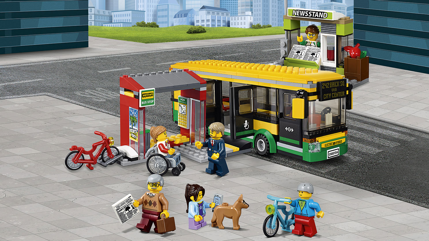 La gare routière 60154 - Sets LEGO® City -  pour les enfants