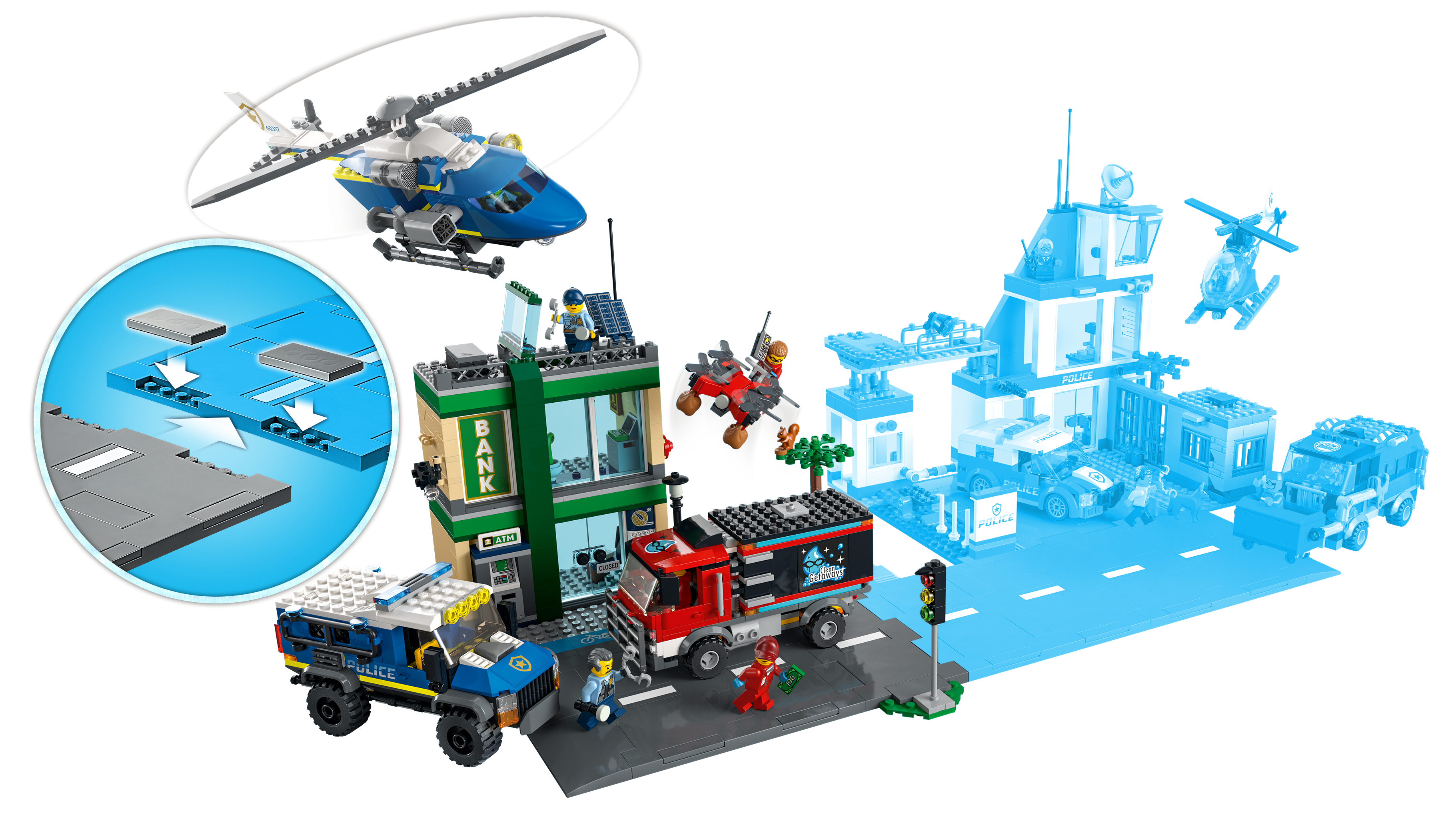 銀行強盗チェイス 60317 - レゴ®シティ セット - LEGO.comキッズ