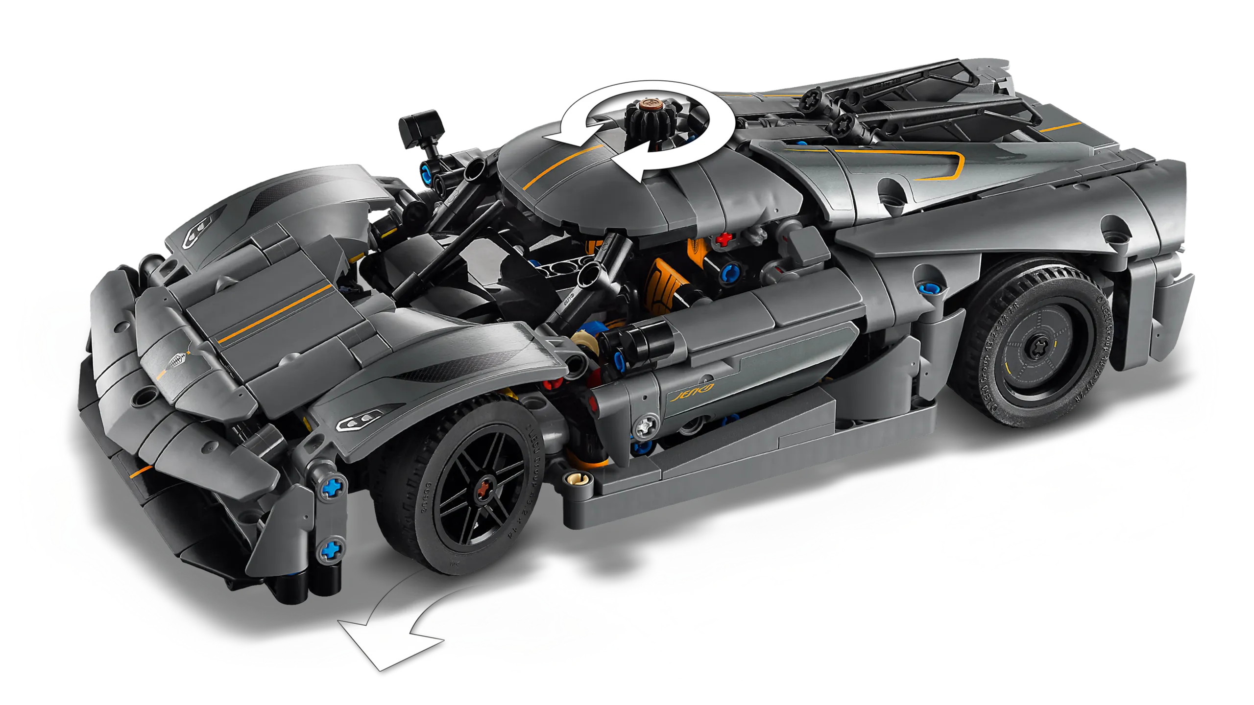 42173 Koenigsegg Jesko Absolut Gray Hypercar