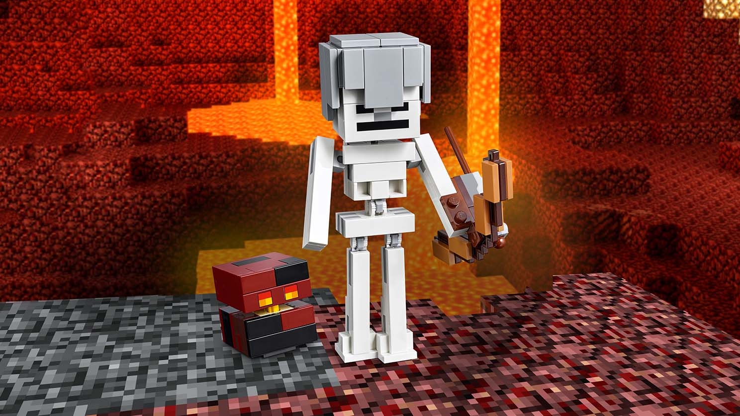 Skeleton BigFig with Magma Cube 21150 - LEGO® Minecraft™ Sets LEGO.com for kids