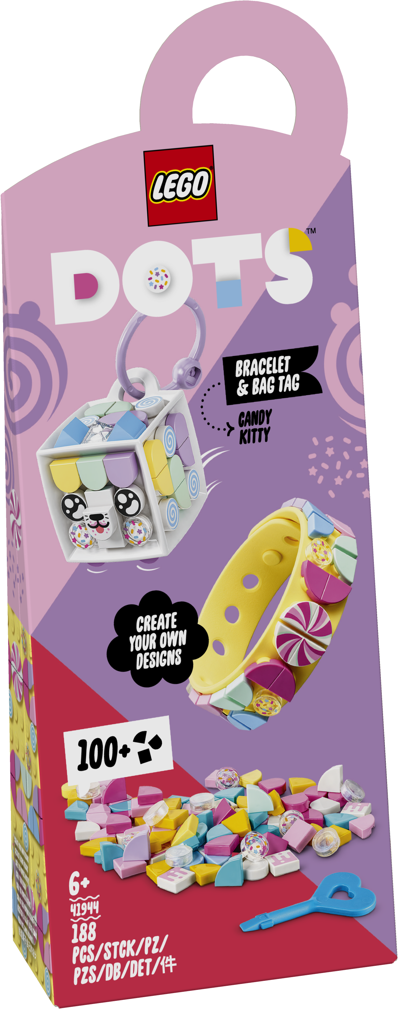 Candy Kitty Bracelet & Bag Tag 41944 | DOTS | Buy online at the Official  LEGO® Shop IE