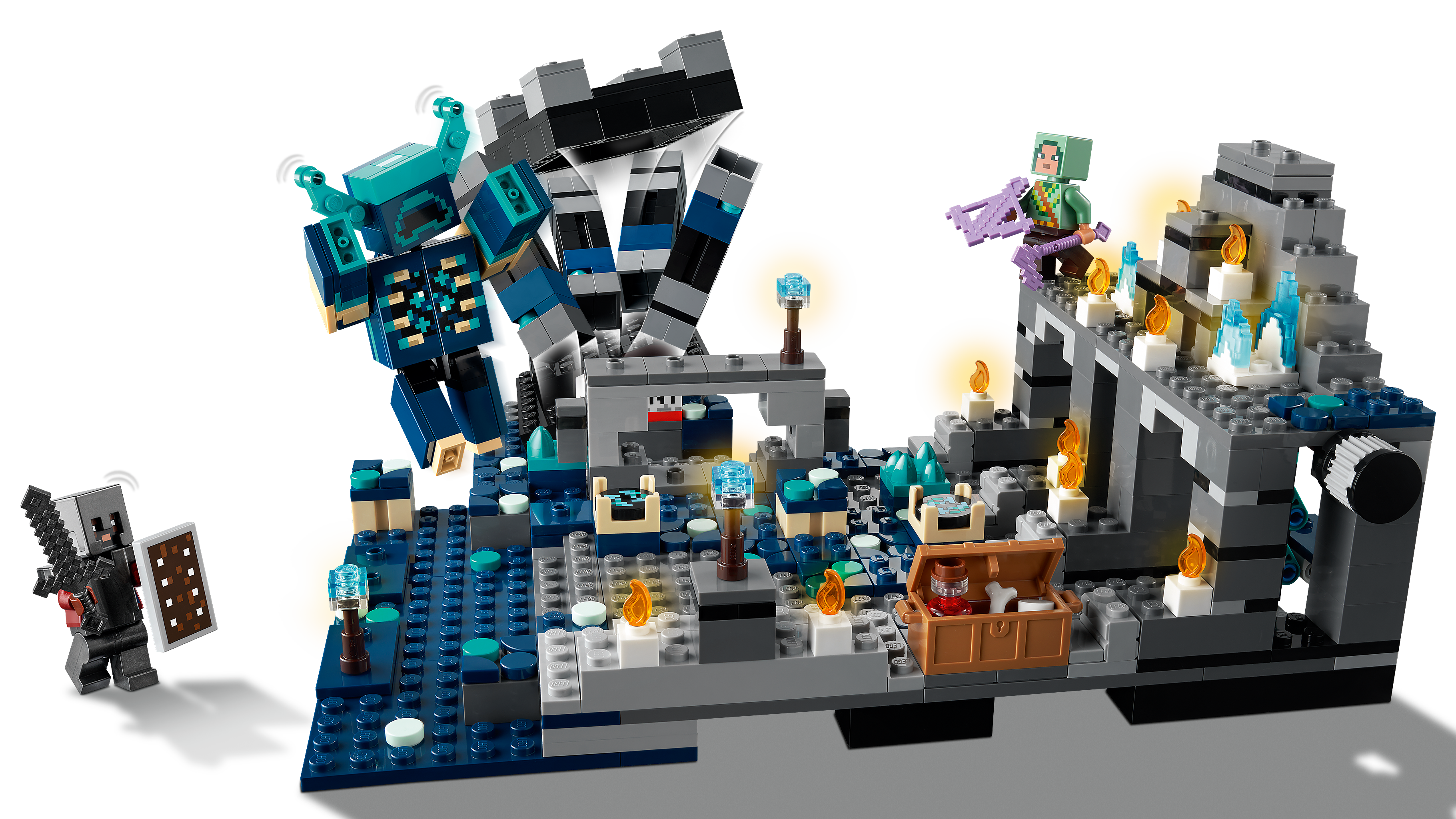 gemiddelde Verrijking laat staan The Deep Dark Battle 21246 - LEGO® Minecraft™ Sets - LEGO.com for kids