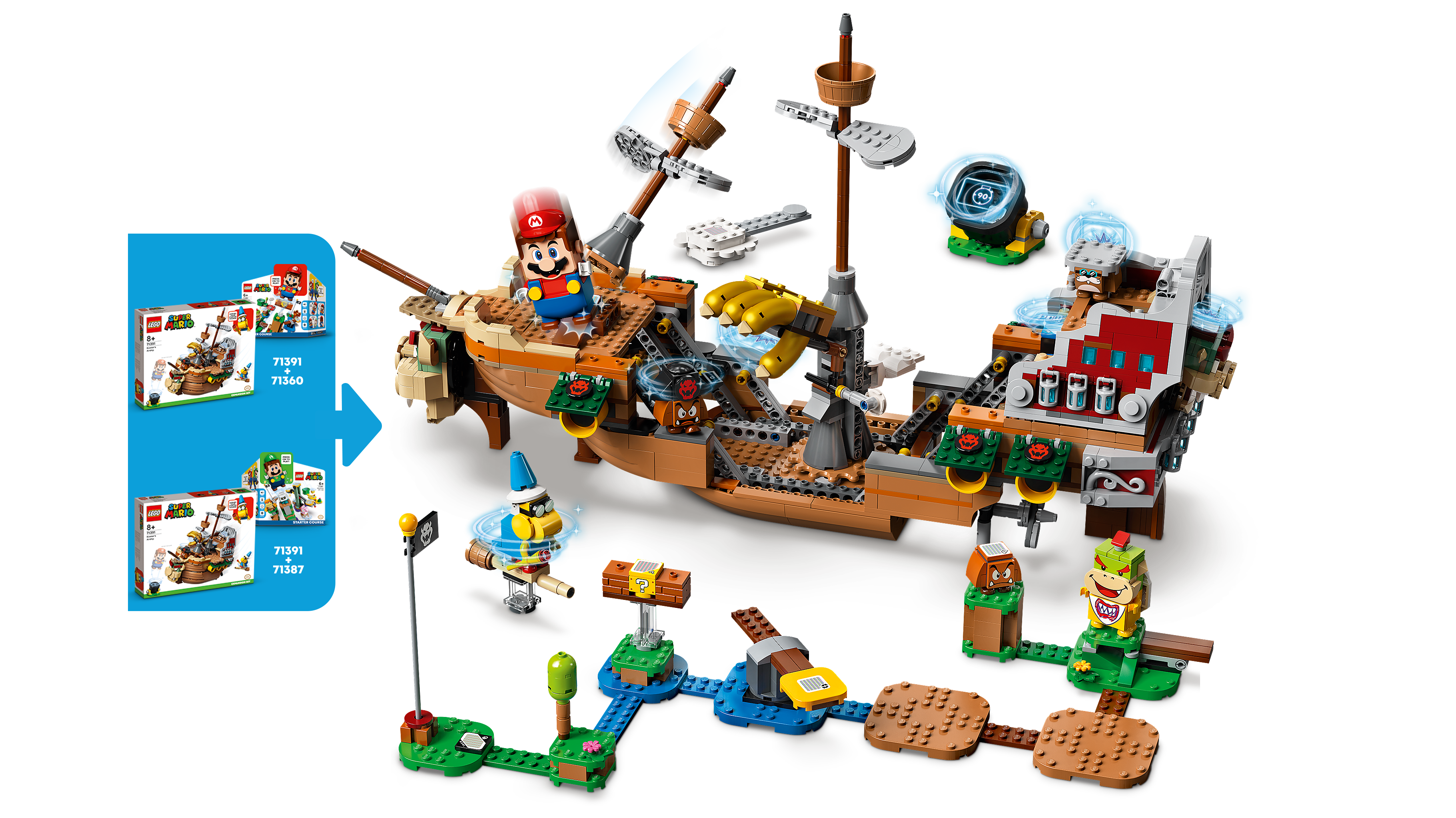 Lego Super Mario 71391 Expansão: Fortaleza Aérea de Bowser