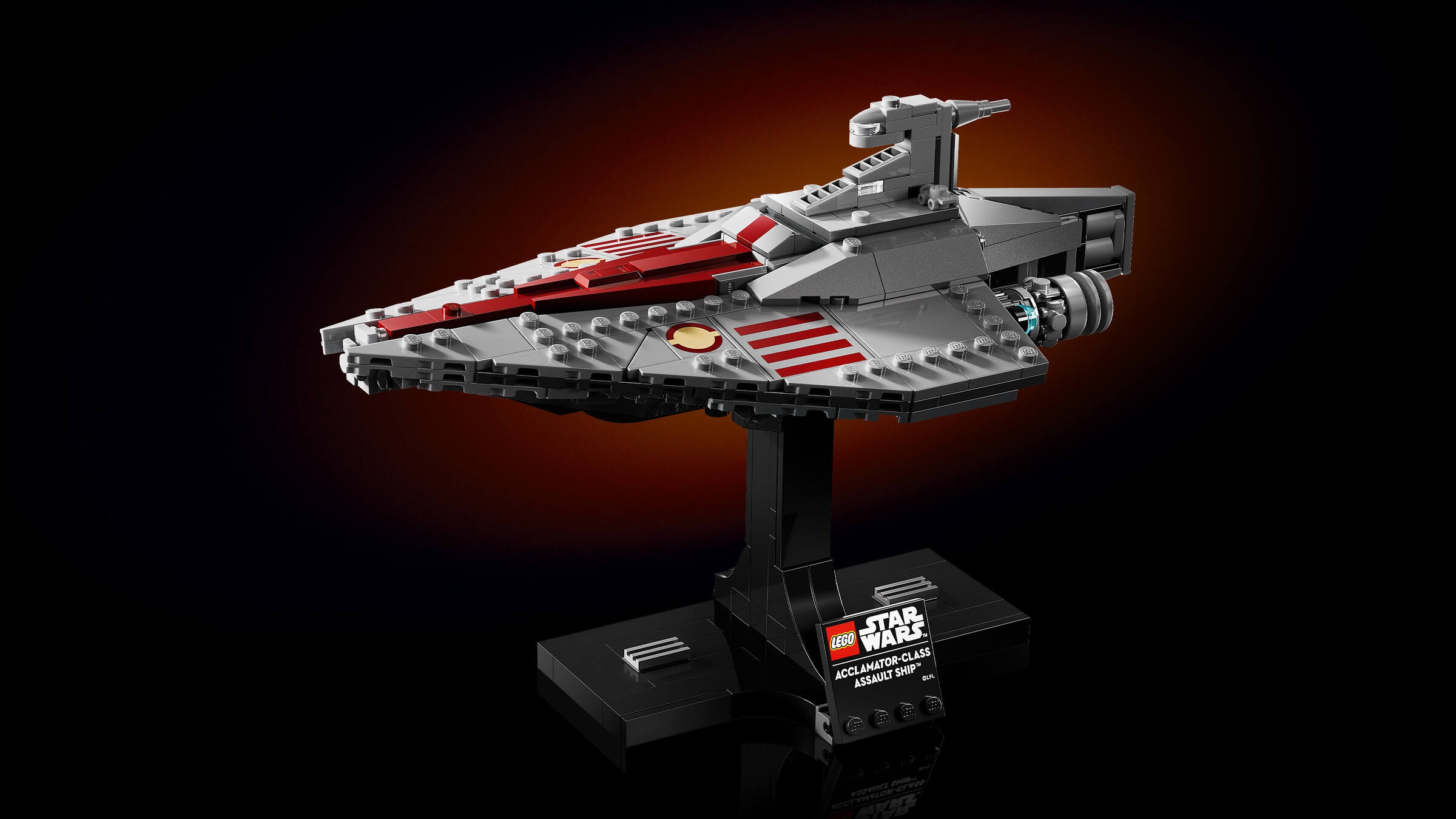 Clone Wars Inspired Republic Shadow Gunship Mini Figure Ship - Star Wars good Buildin