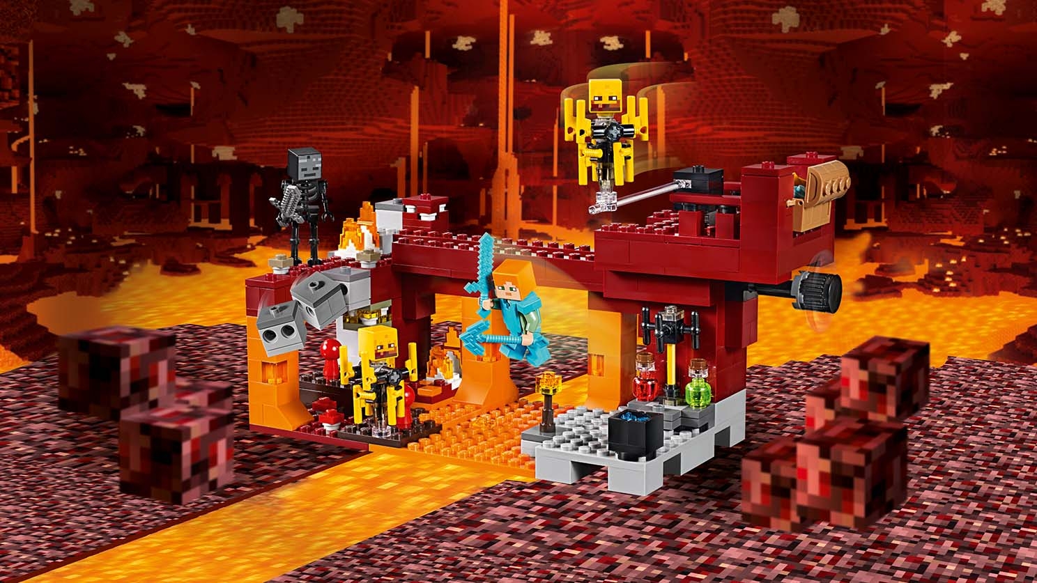 The Blaze Bridge 21154 - LEGOÂ® Minecraftâ¢ Sets - LEGO.com for kids