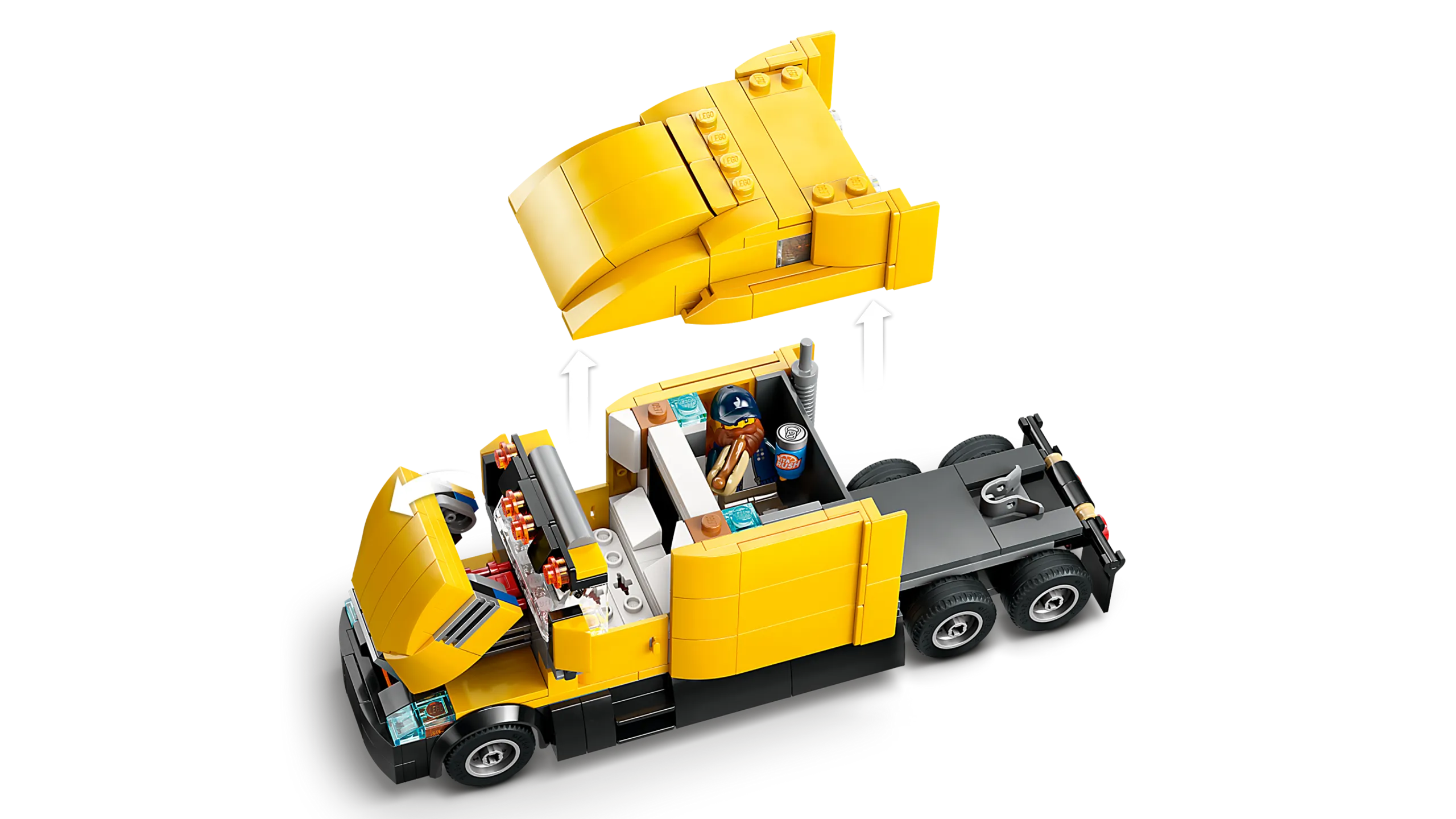 Yellow Delivery Truck