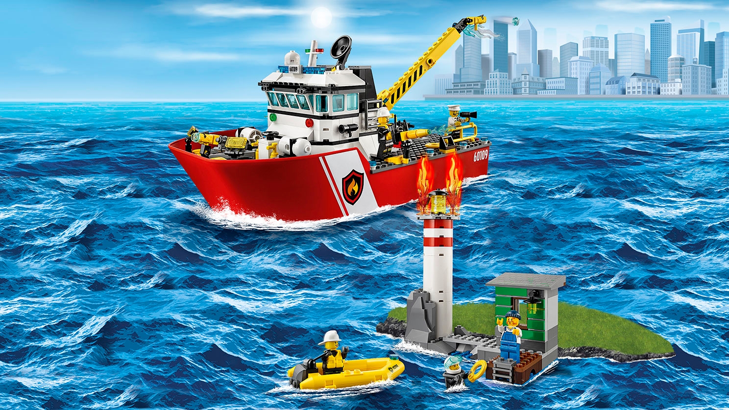 消防船 Lego City 盒組 Lego Com 兒童專區 Tw