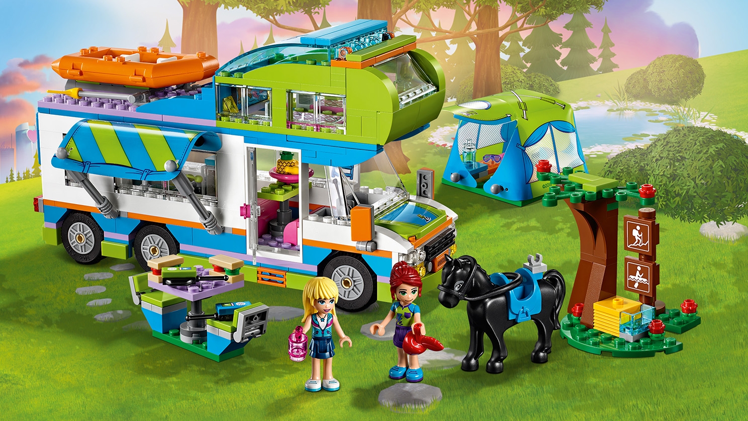 lego friends camping van