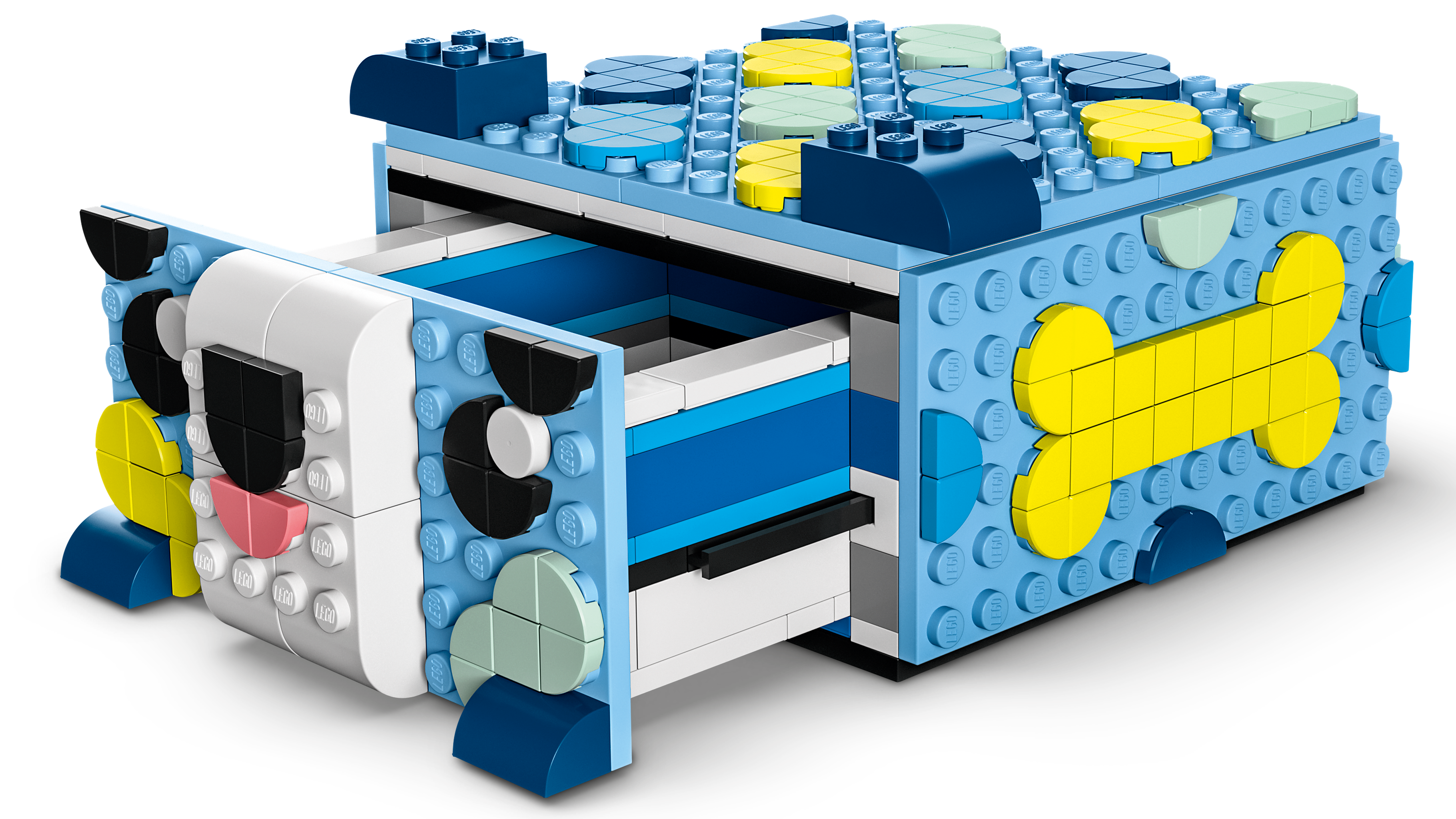 LEGO DOTS Creative Animal Drawer 41805, Toy Mosaic Kit for Children, DIY  Jewelry Storage Box or Desk Caddy, Kids Craft Kit 