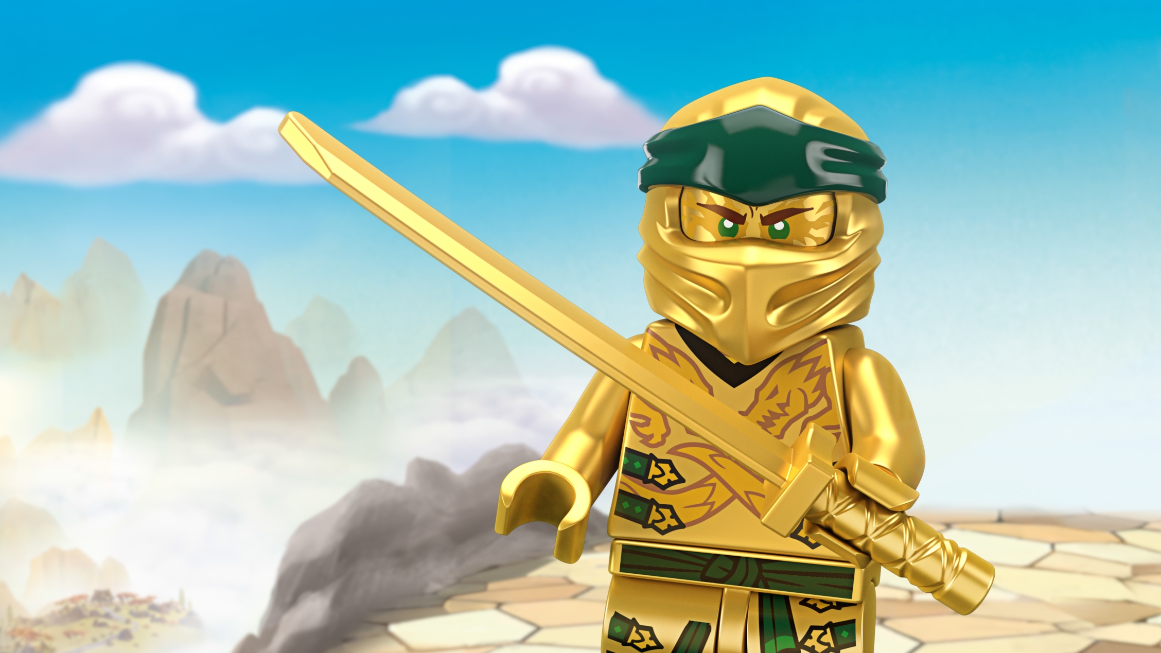 golden ninja lego figure