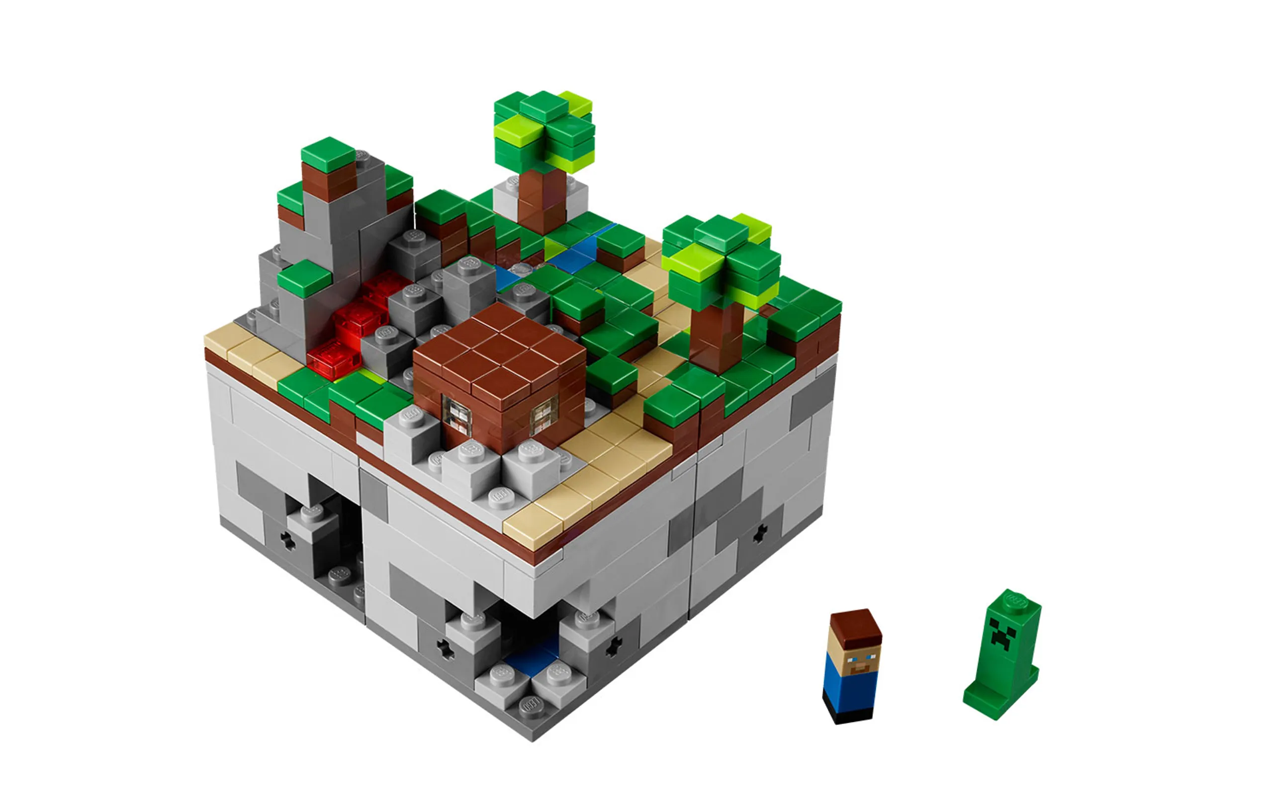 Brick built baby PANDA Lego Minecraft