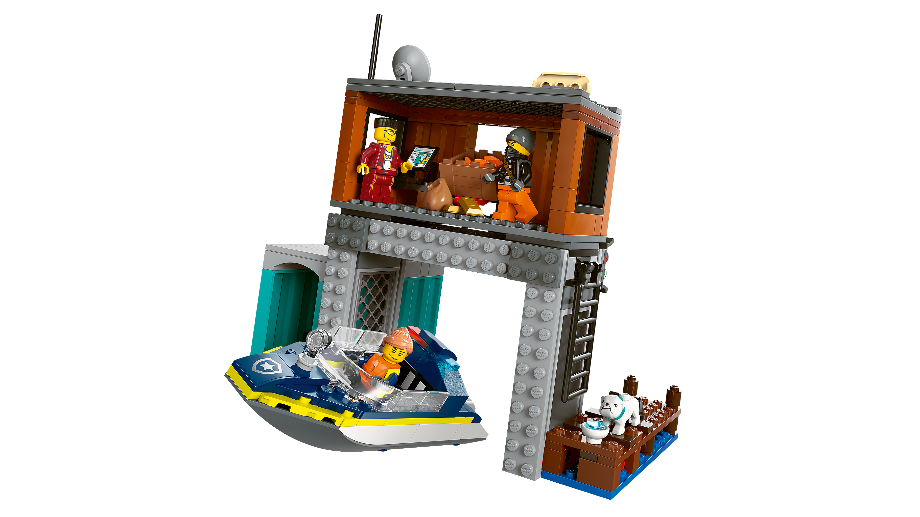 Police Speedboat and Crooks' Hideout 60417 - LEGO® City Sets