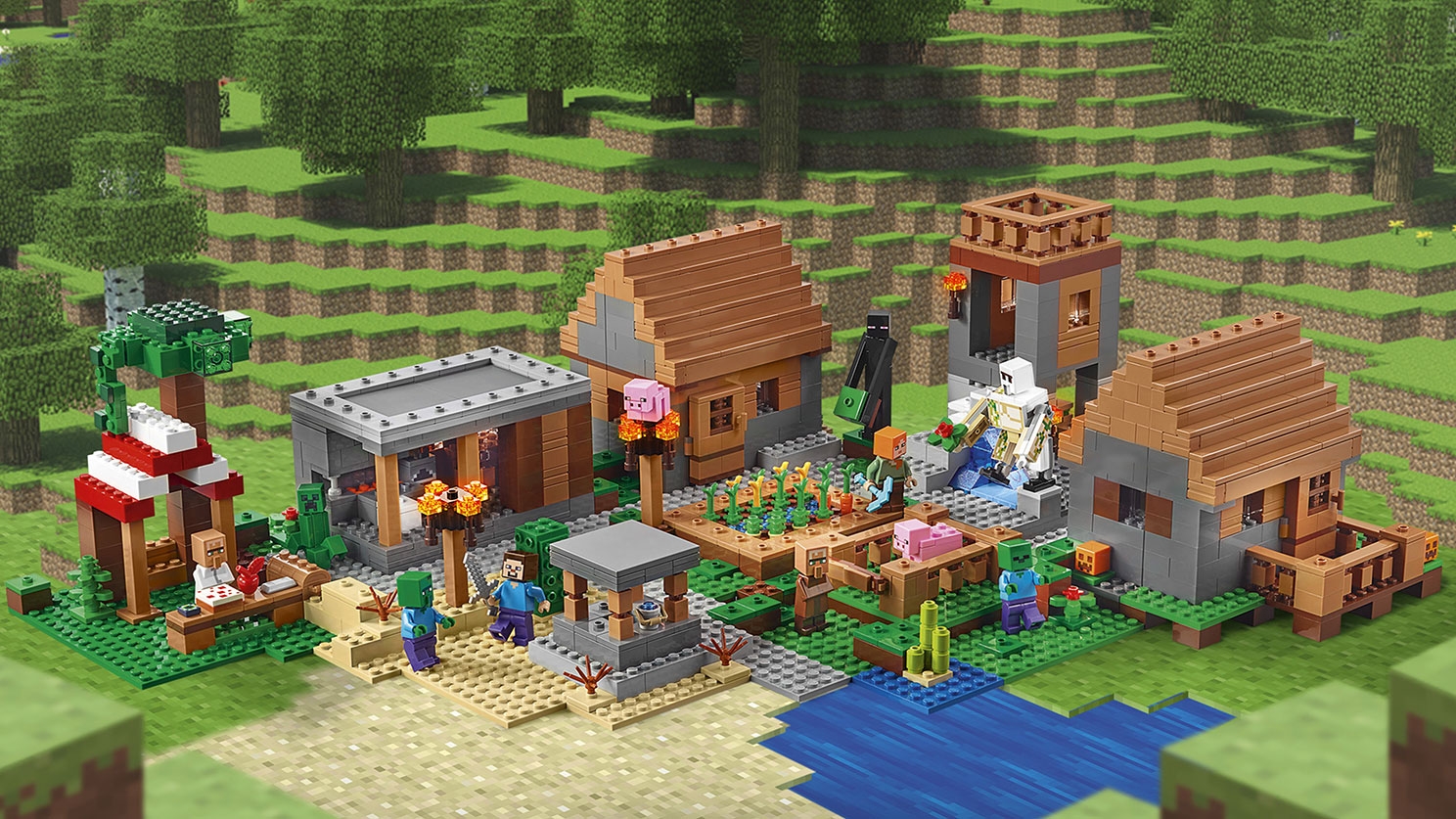 The Village Lego Minecraft Sets Lego Com For Kids
