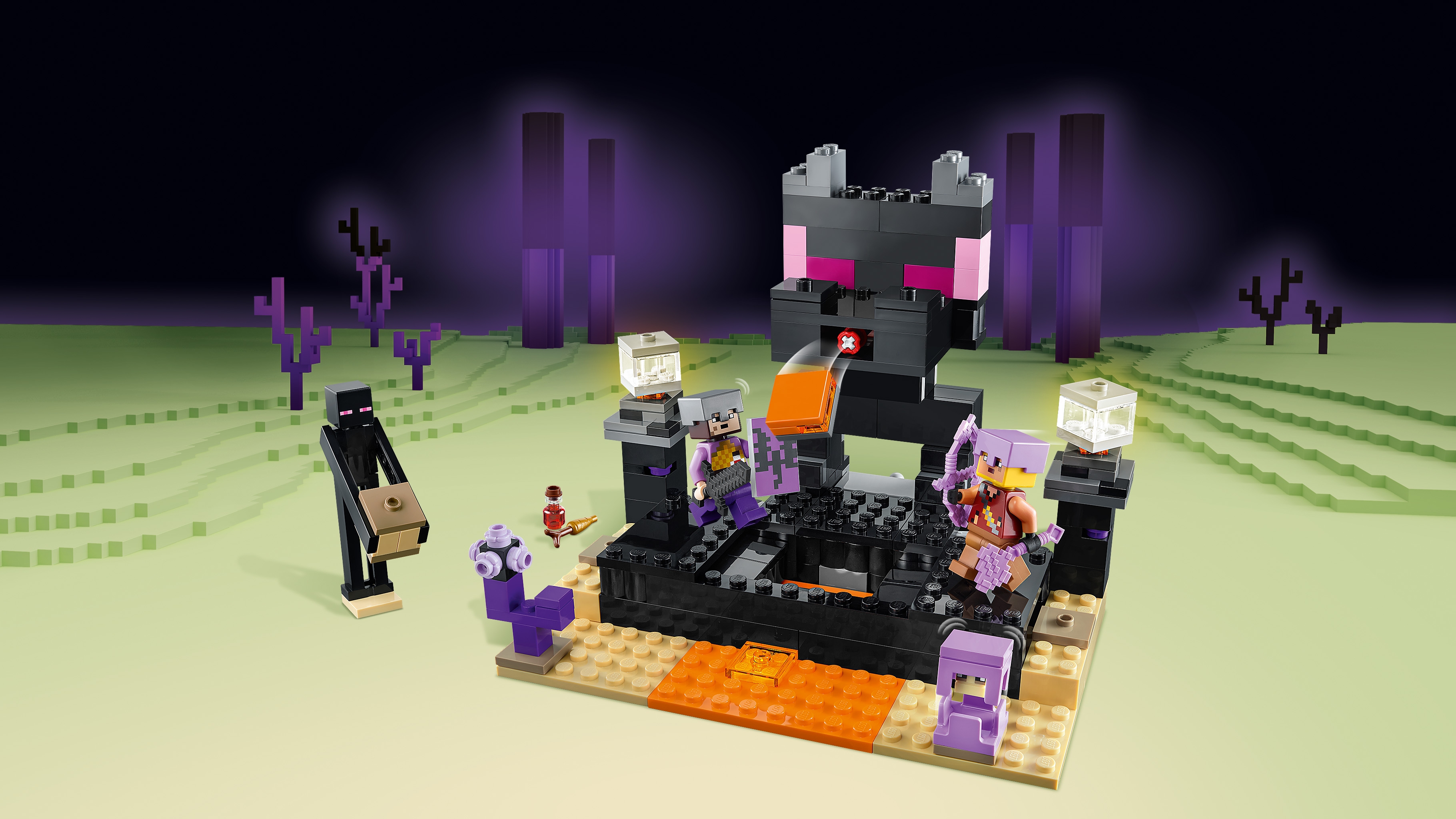 Made a custom skin for the ender dragon that makes it look like