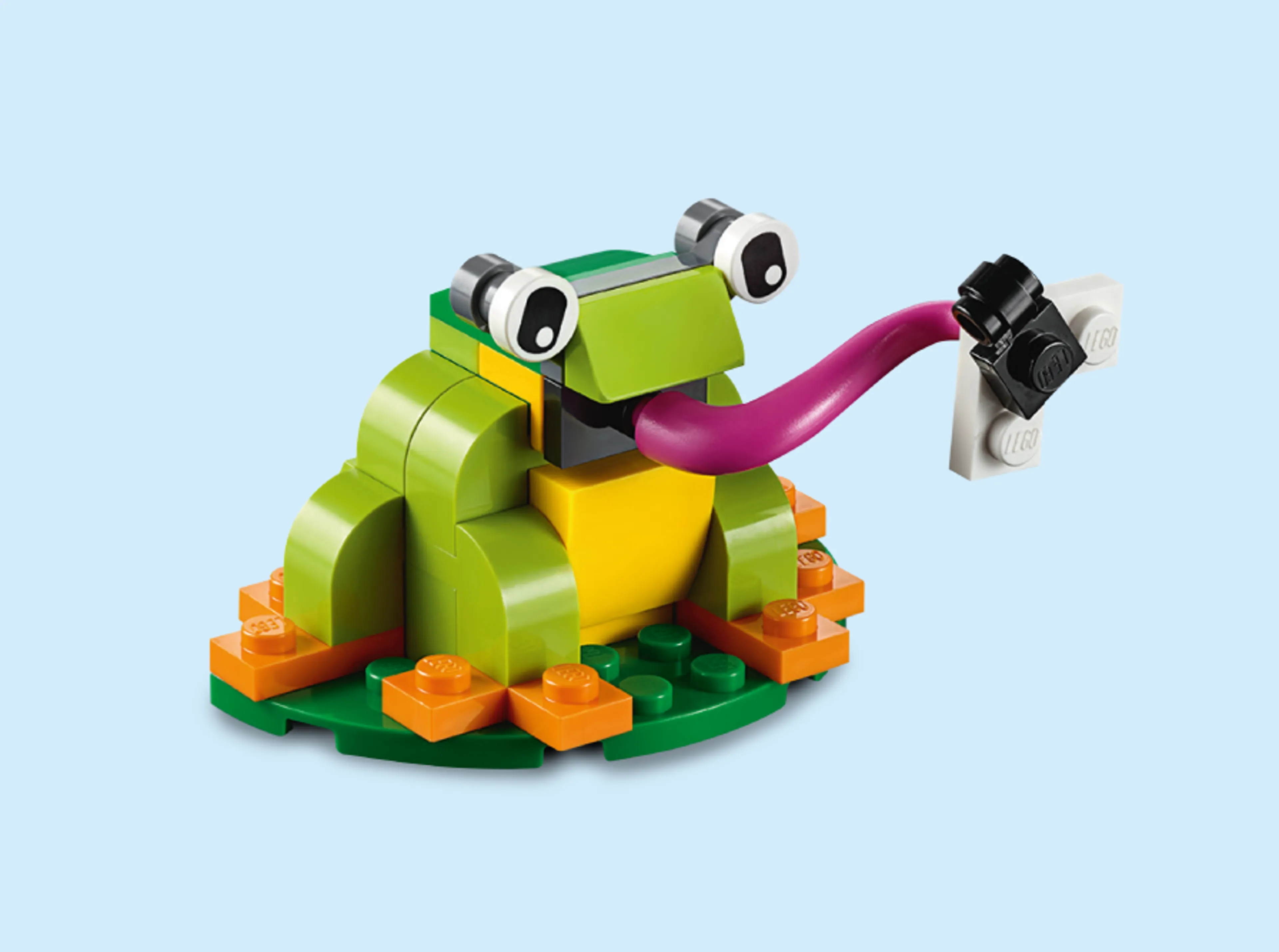 A hungry LEGO toad