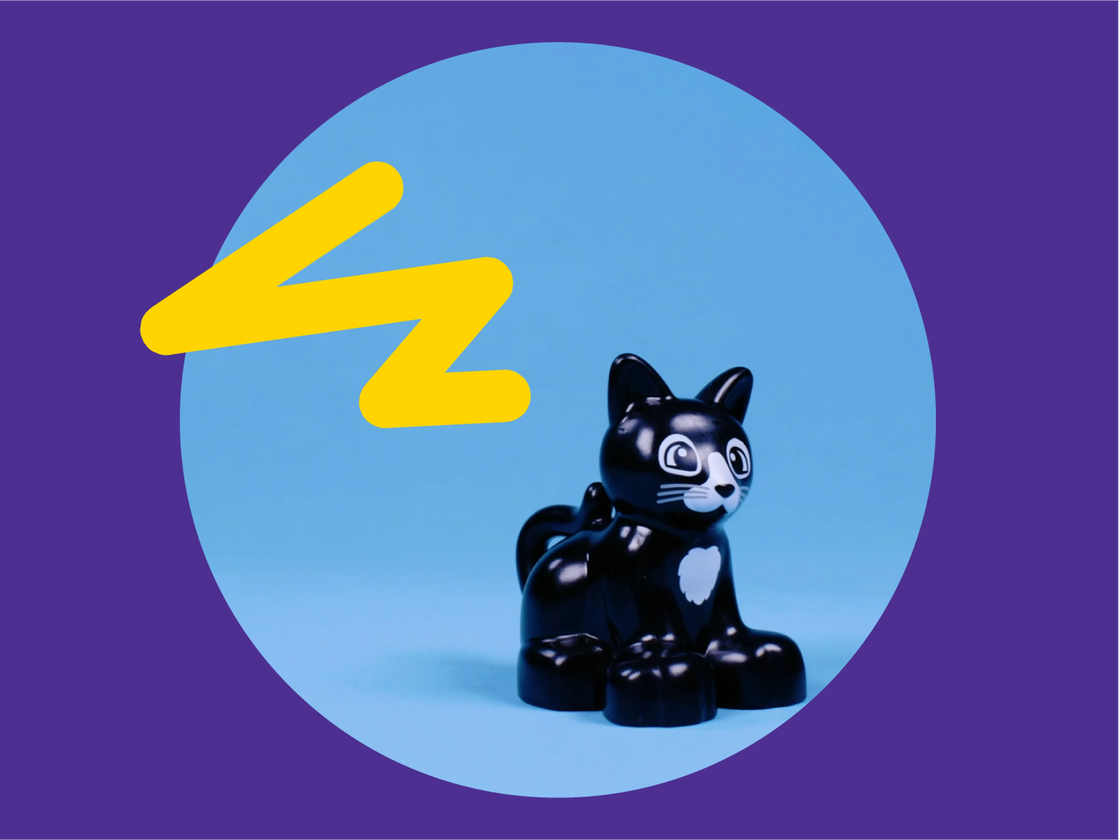 Et billede af en LEGO DUPLO kat