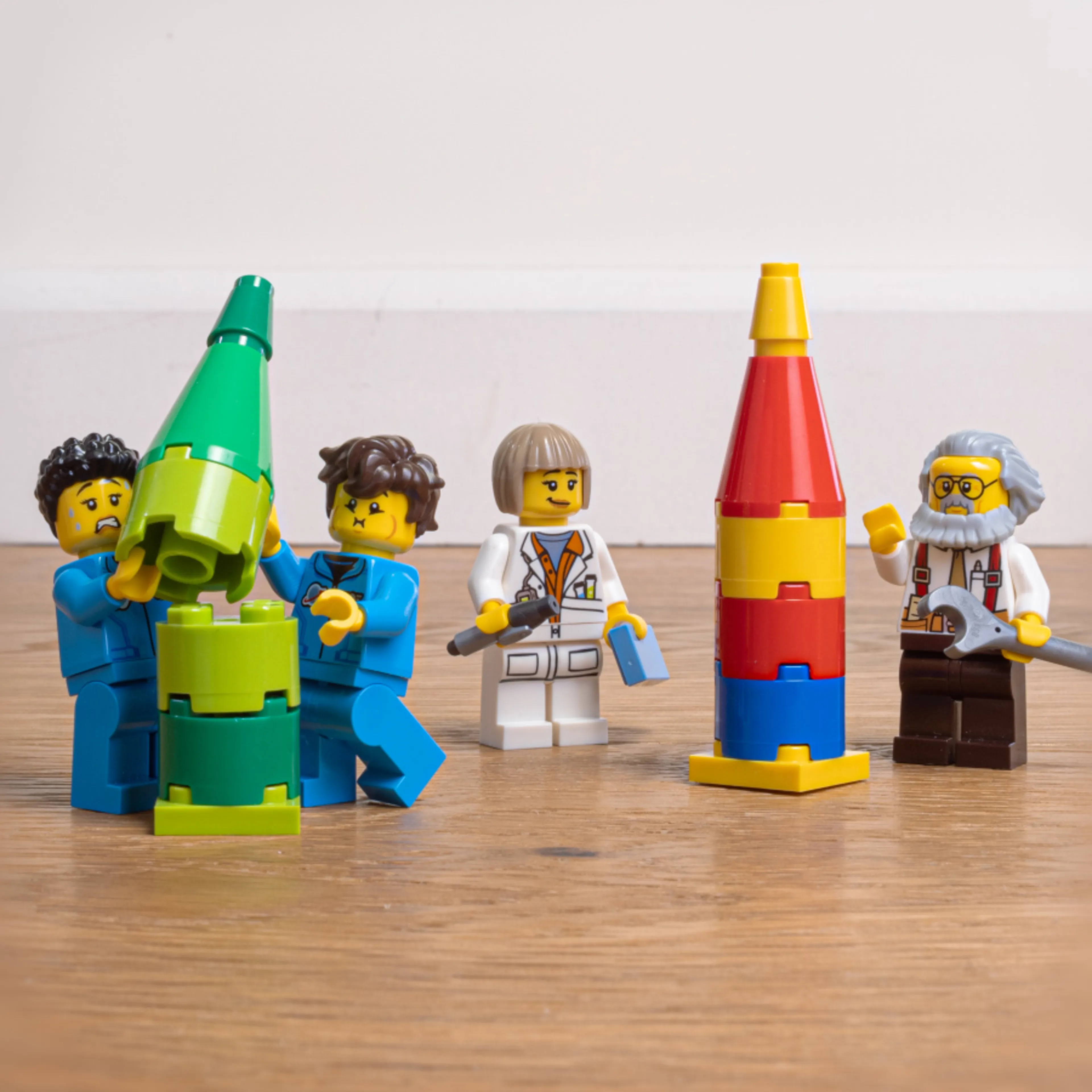 Each of you build a simple LEGO® rocket