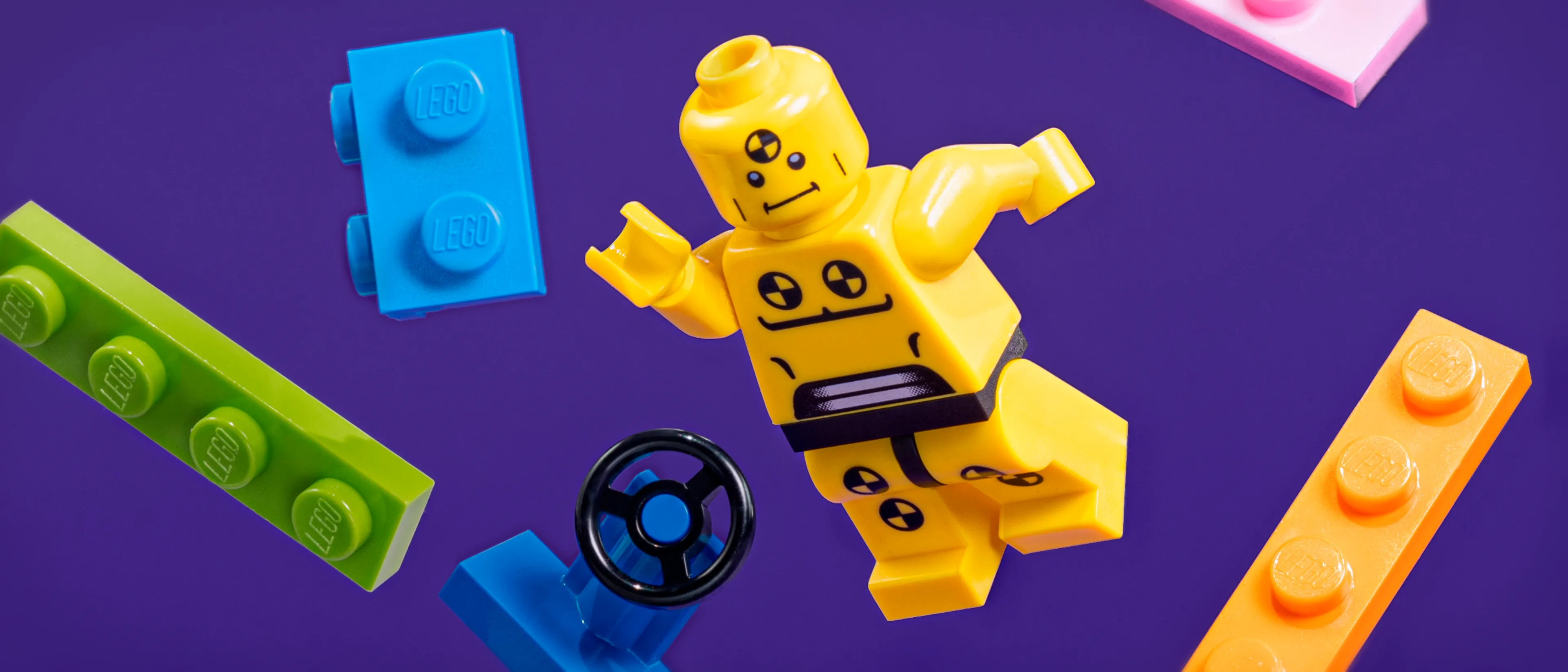 A crash test minifig