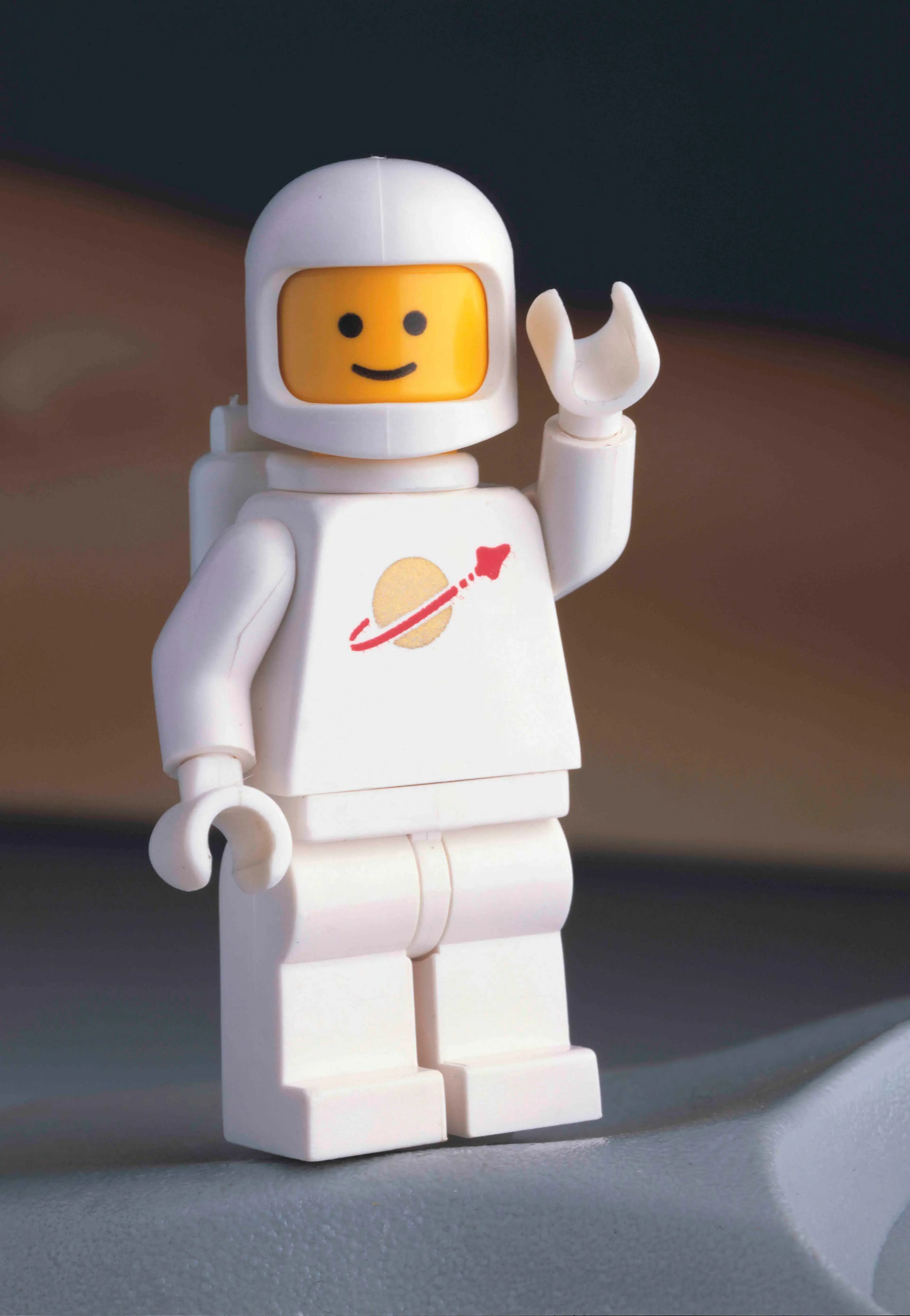 White LEGO Space minifigure