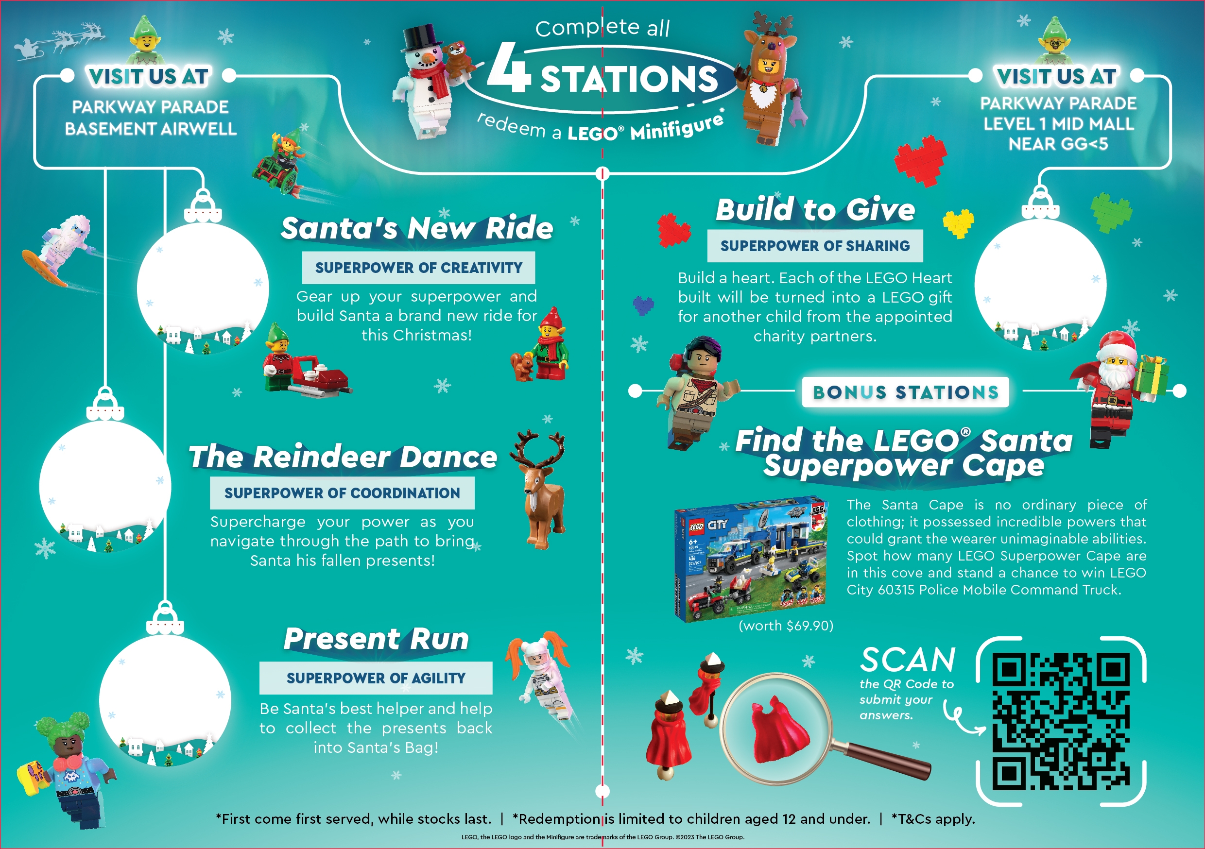 Give the Gift of Superpowers through LEGO Play at the LEGO Santa s