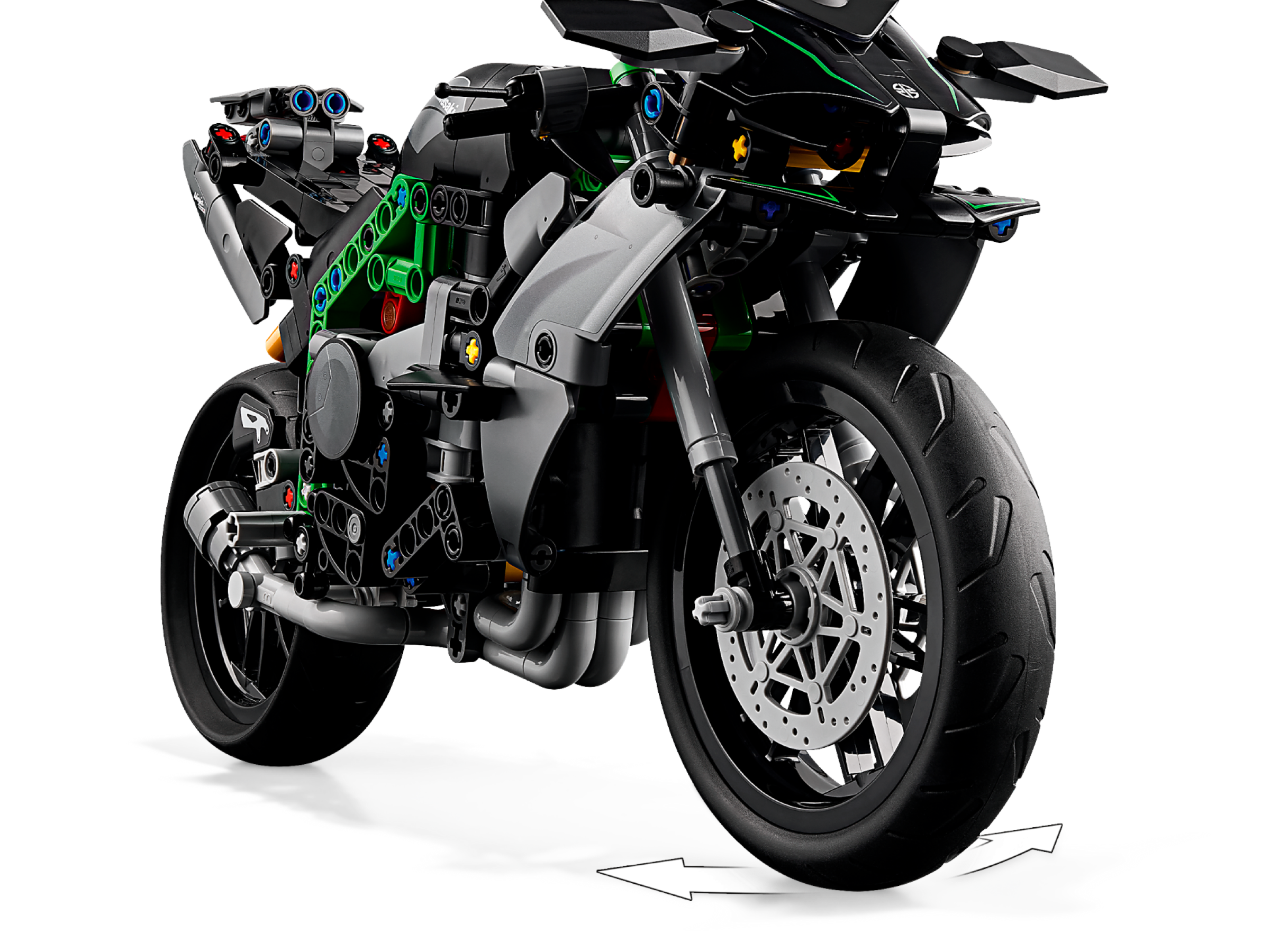 Audio Technics Motorcycle Para Lego Kawasaki H2r - 1858 Pcs