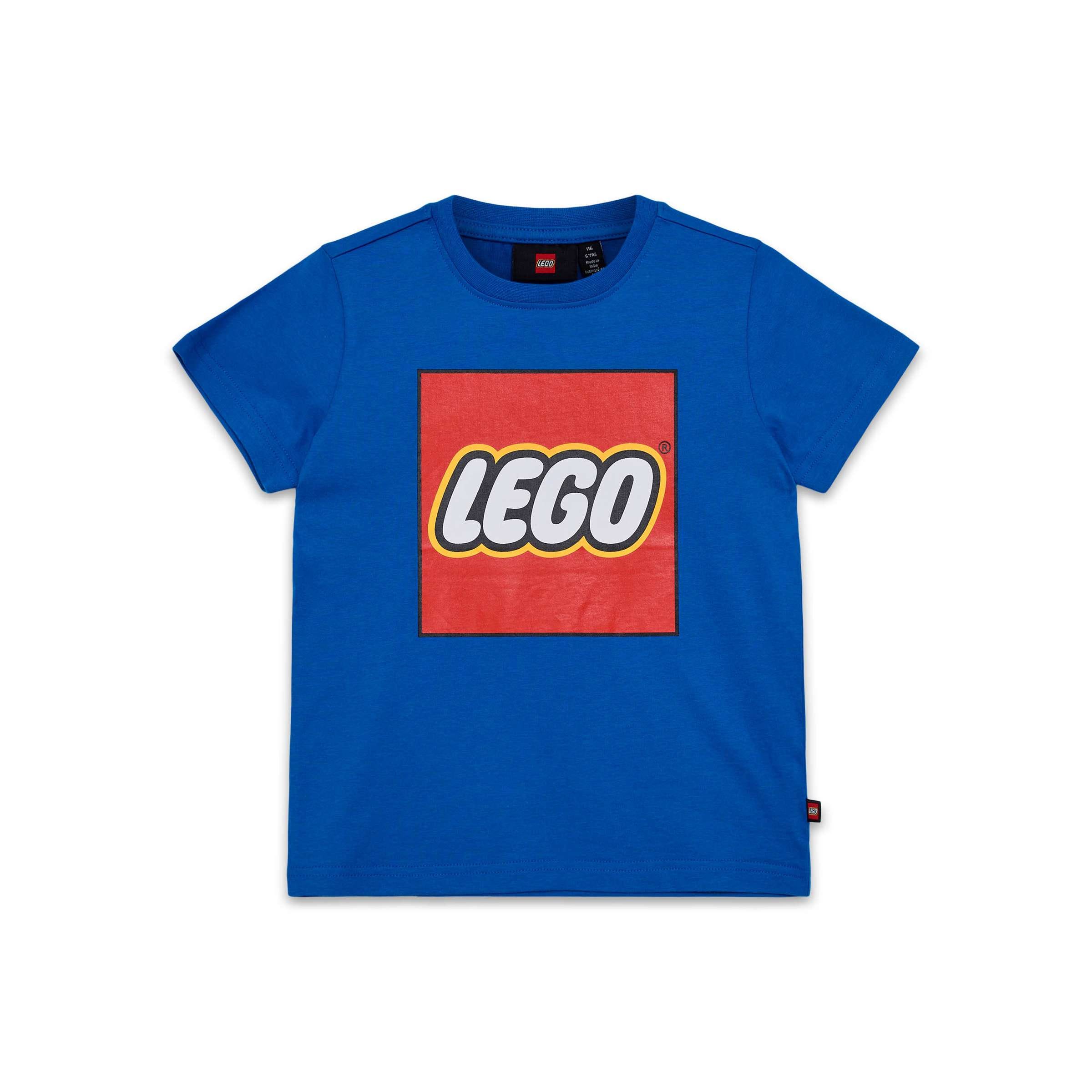 Kurzarm-T-Shirt in Blau mit Logo für Kinder