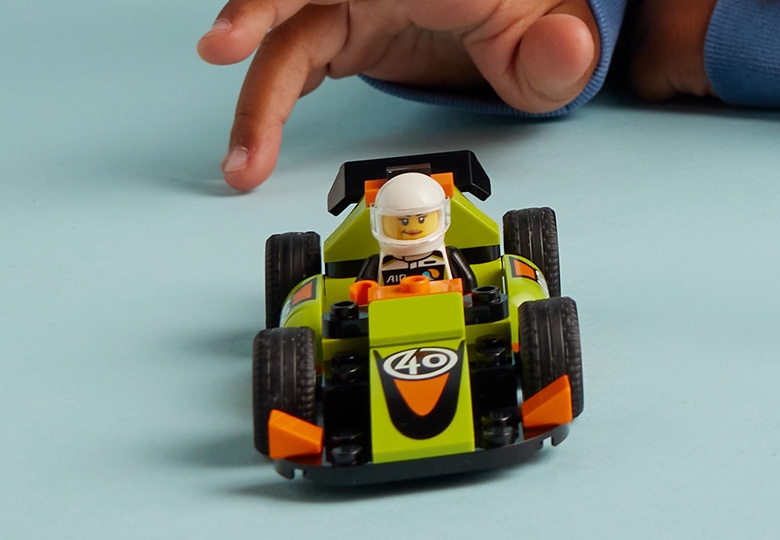 Lego green race store car