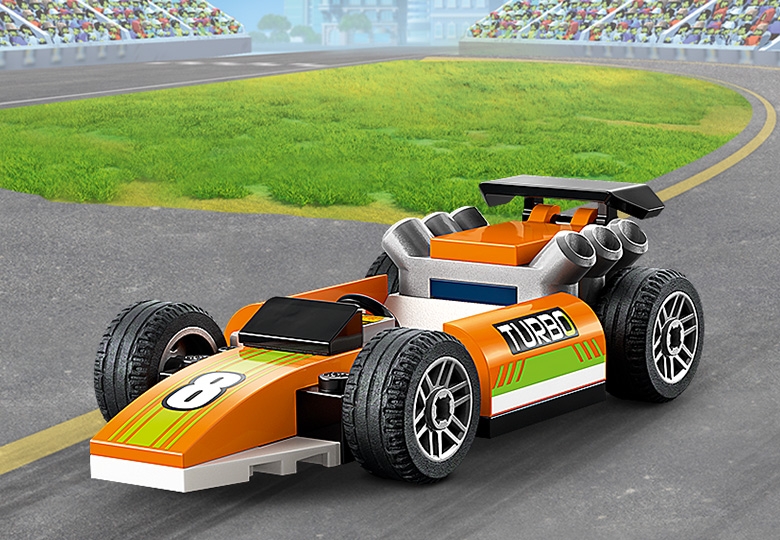 Lego orange store race car