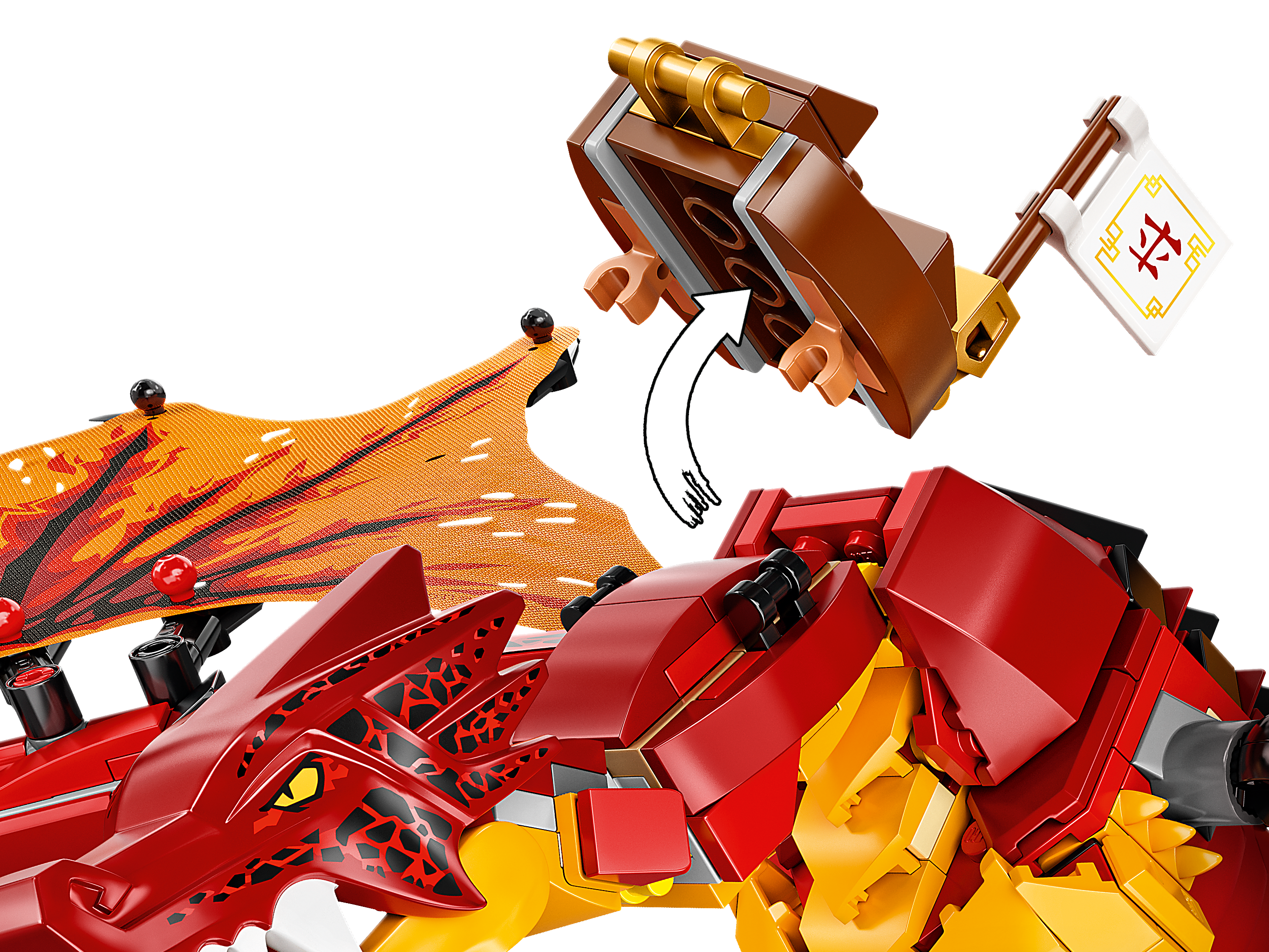 Lego 71753 ninjago l'attaque du dragon de feu avec mini figurines kai, zane  et nya - jouet enfant 8 ans LEGO71753 - Conforama