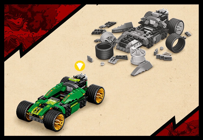 Lego ninjago discount green ninja car