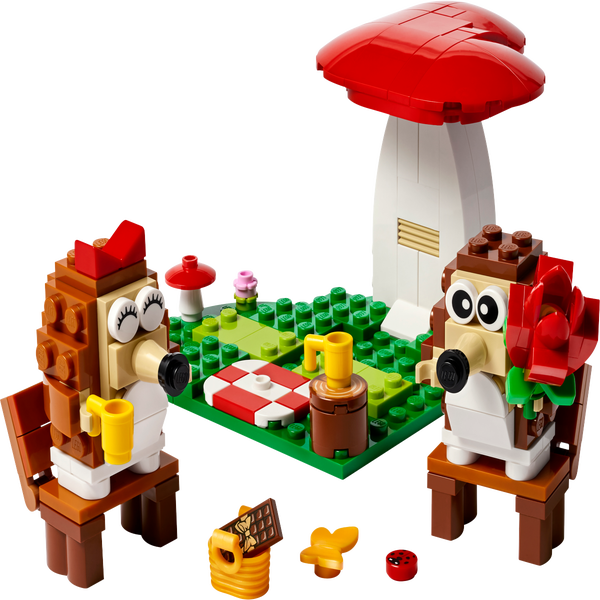 Lego Figurine chien berger allemand et chat marron